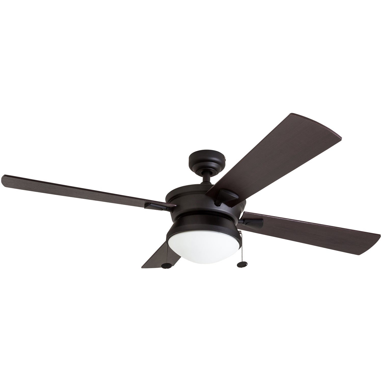 Matte Black Indoor/Outdoor Ceiling Fan – 52 Inch