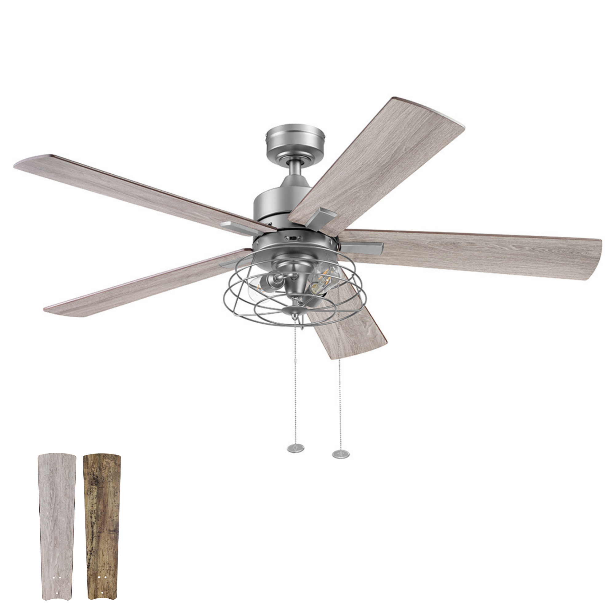 Pewter Ceiling Fan – 52 Inch