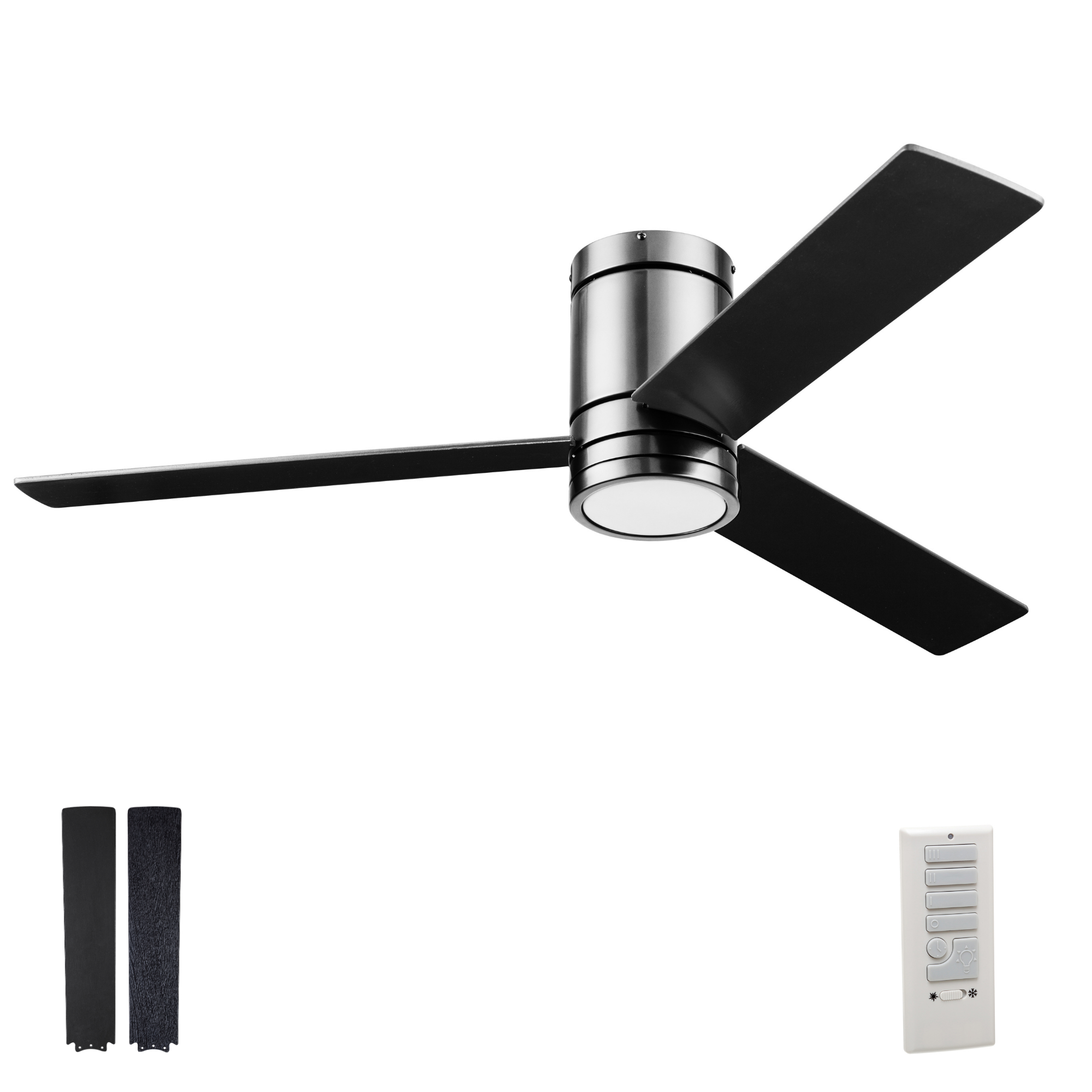 Gun Metal Ceiling Fan & Remote – 52 Inch