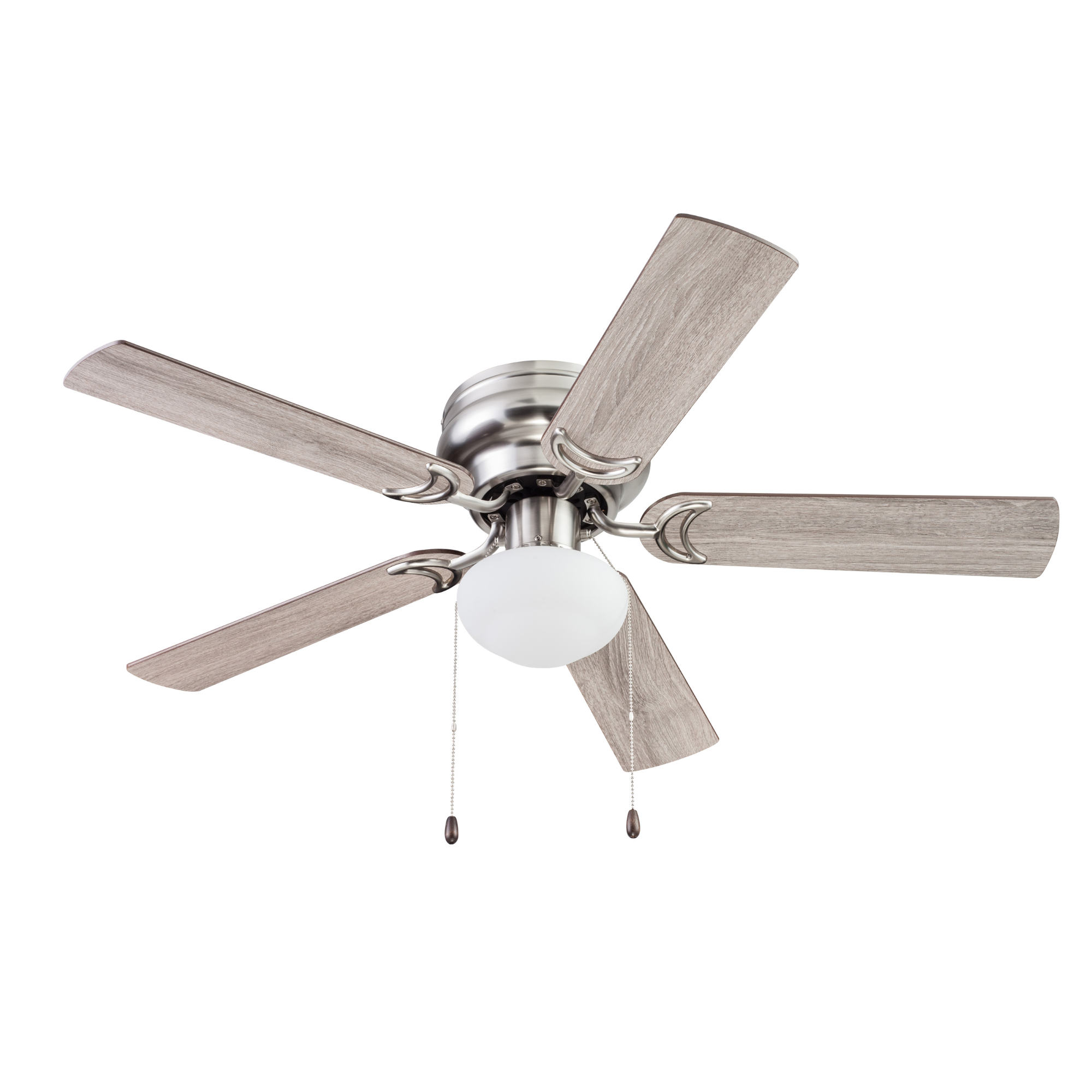 Satin Nickel Ceiling Fan – 44 Inch