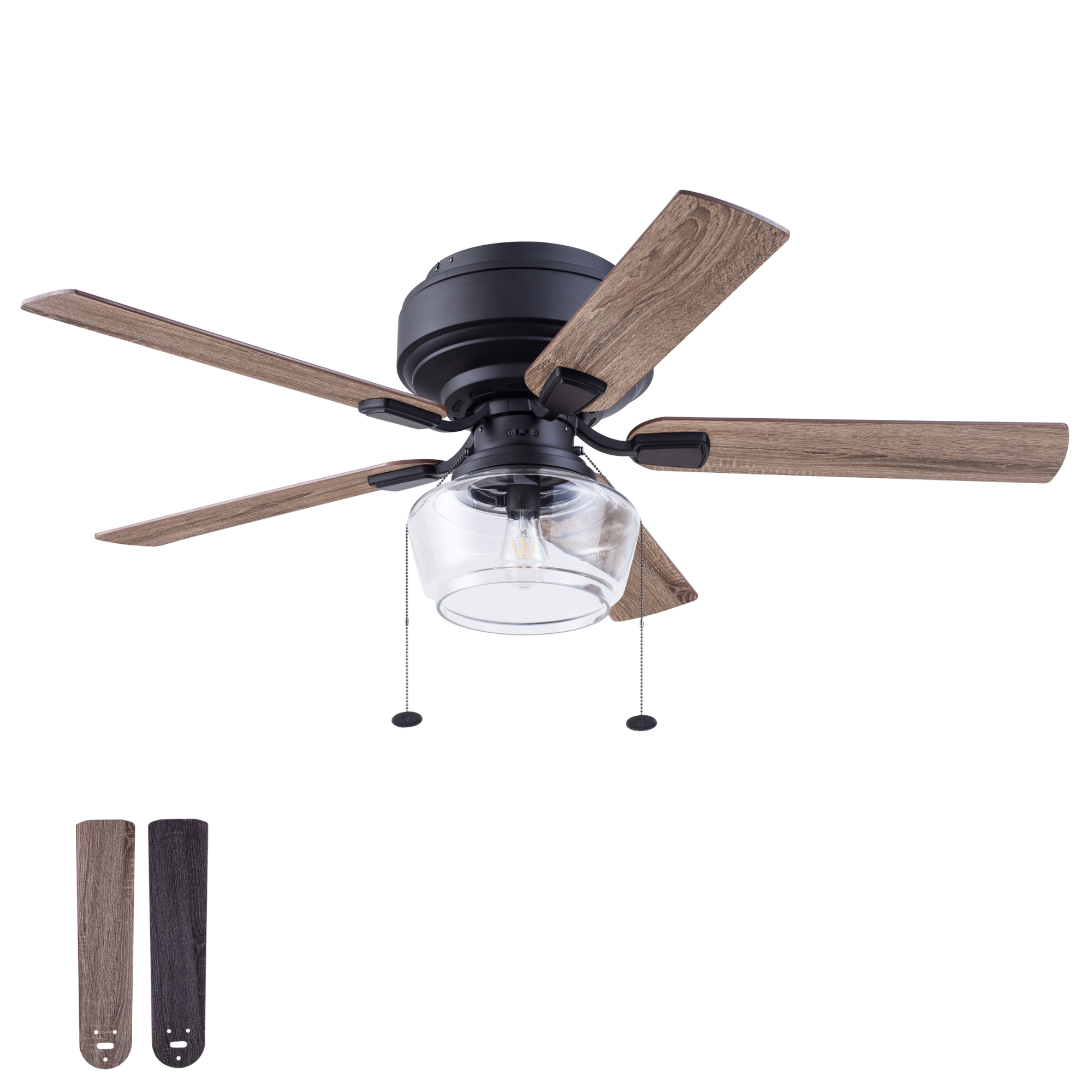 Matte Black Ceiling Fan – 52 Inch