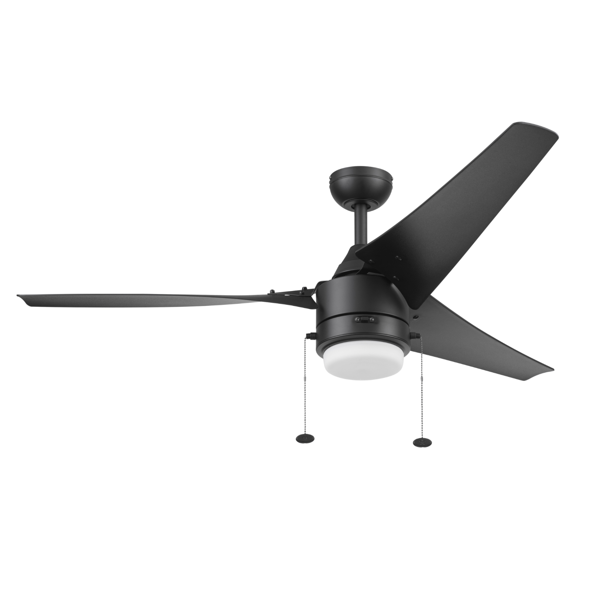 Matte Black Indoor/Outdoor Ceiling Fan – 56 Inch
