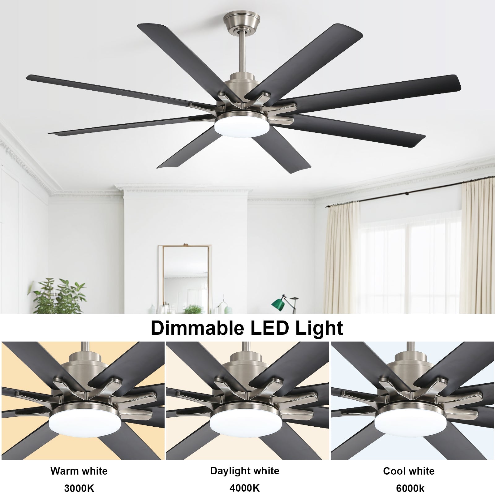 DeluxVista Smart | 66" | Brushed Nickel
