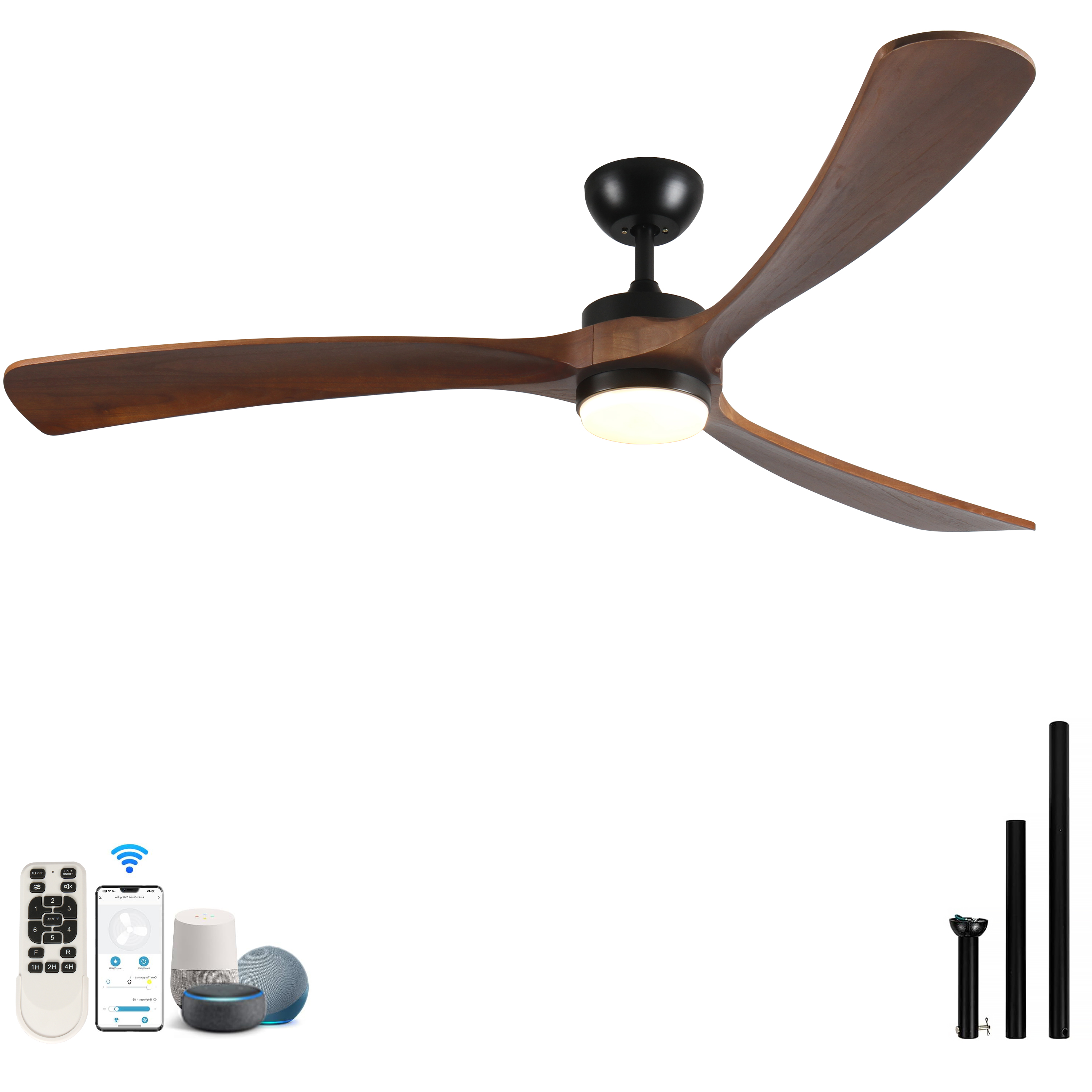 TriBlades | 72" | Natural Wood