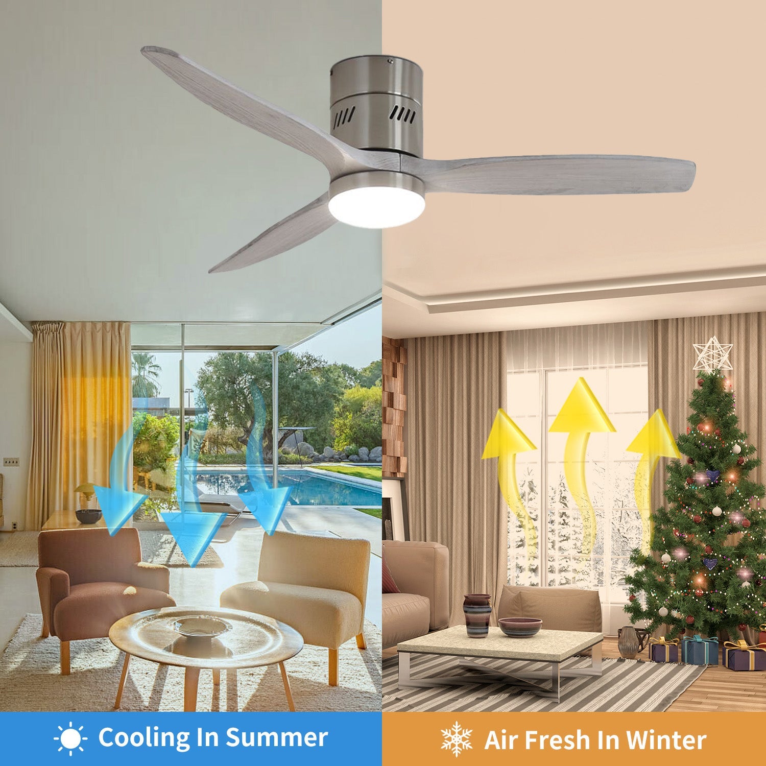 FlushPro | 52" | Brushed Nickel