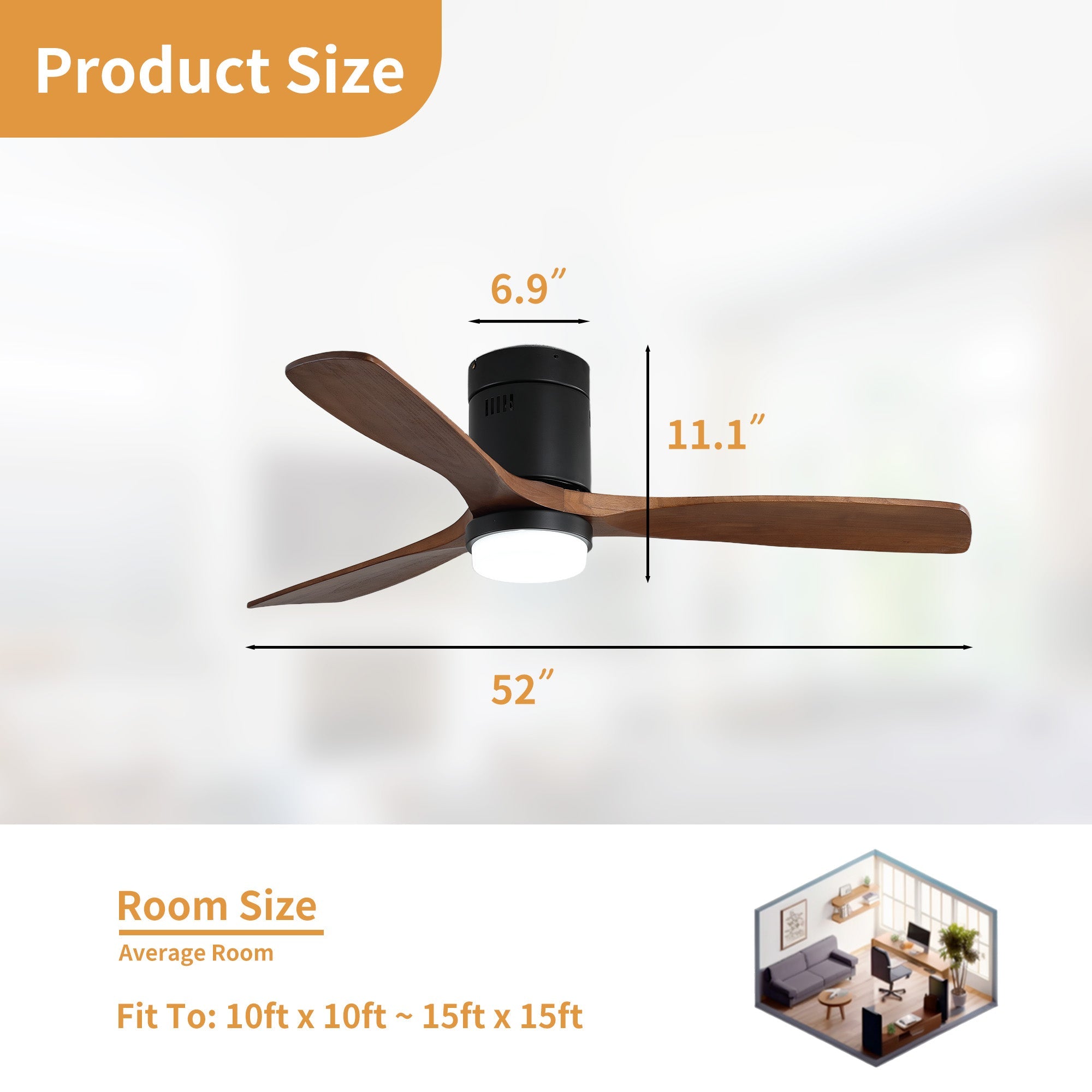 SerenityShine | 52" | Walnut