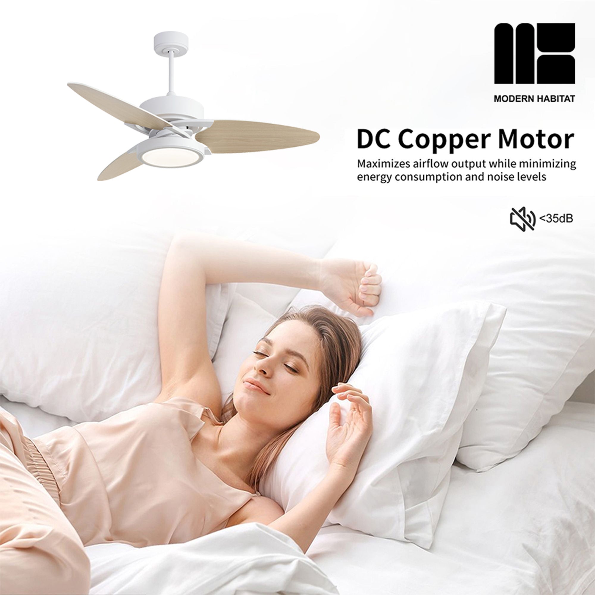 NeedleBreeze Smart | 52" | Oak