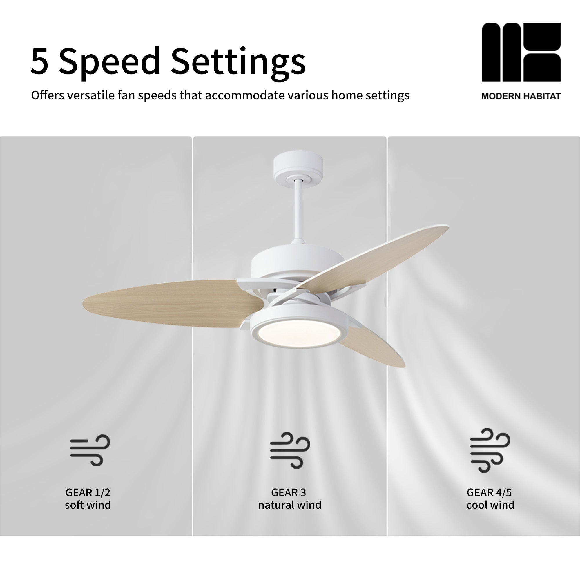 NeedleBreeze Smart | 52" | Oak