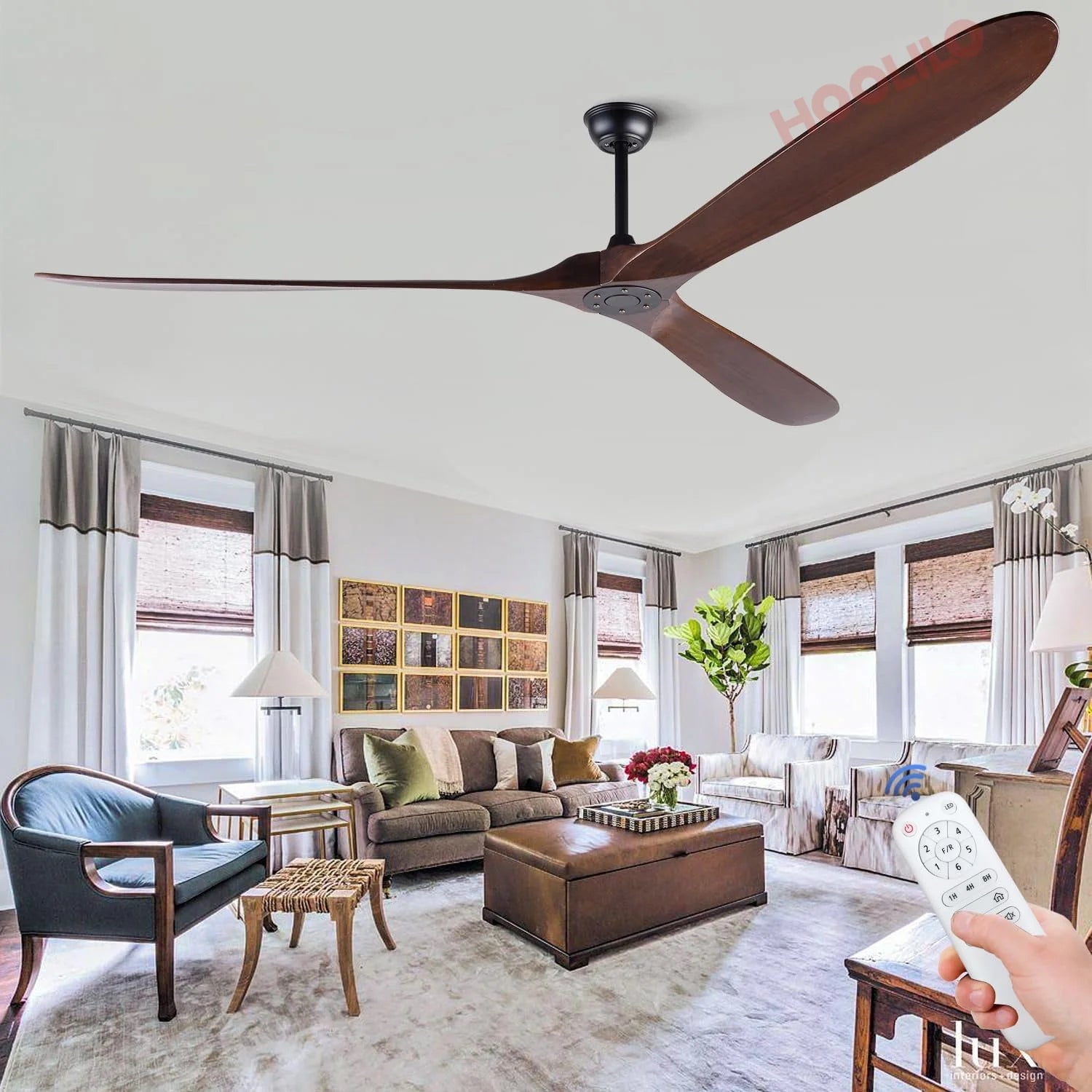 TimberCrest 88" | Signature Wood Ceiling Fan