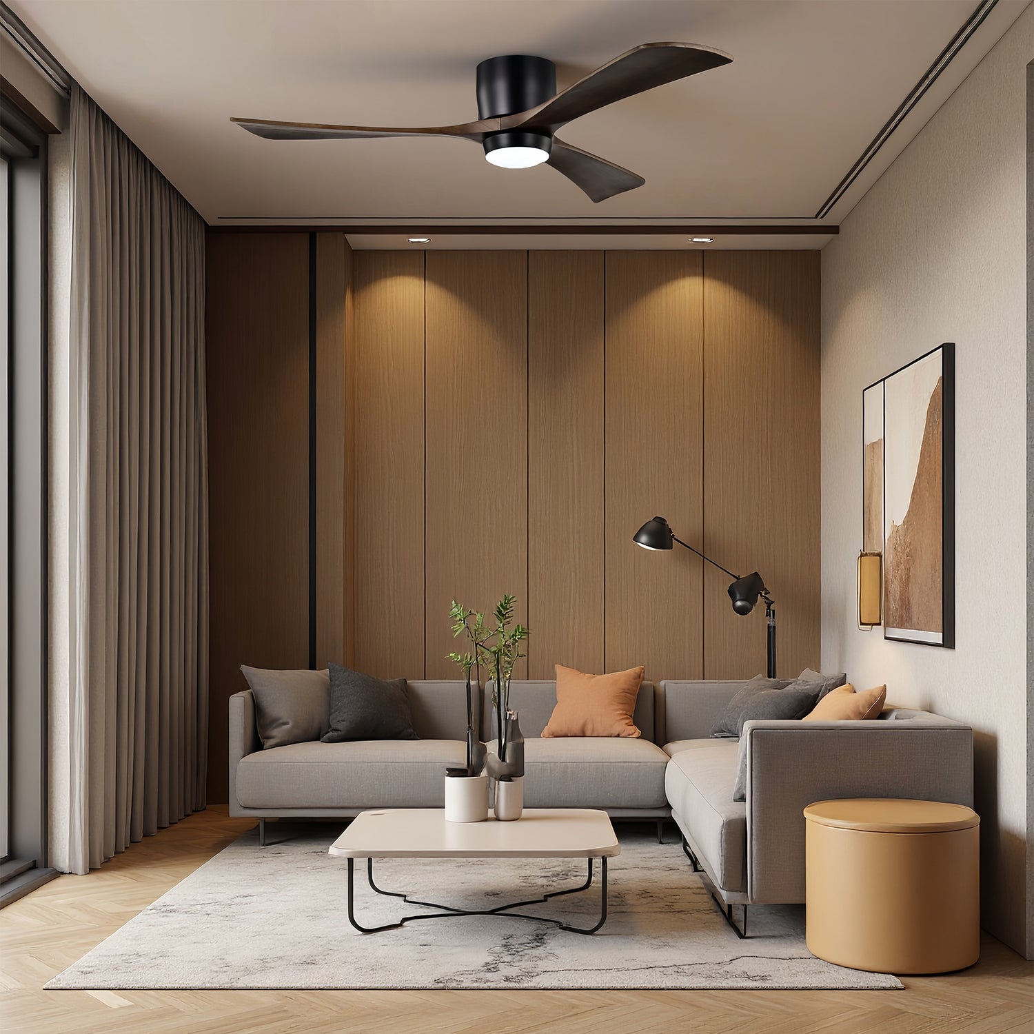 SerenityVista | 52" | Natural Wood
