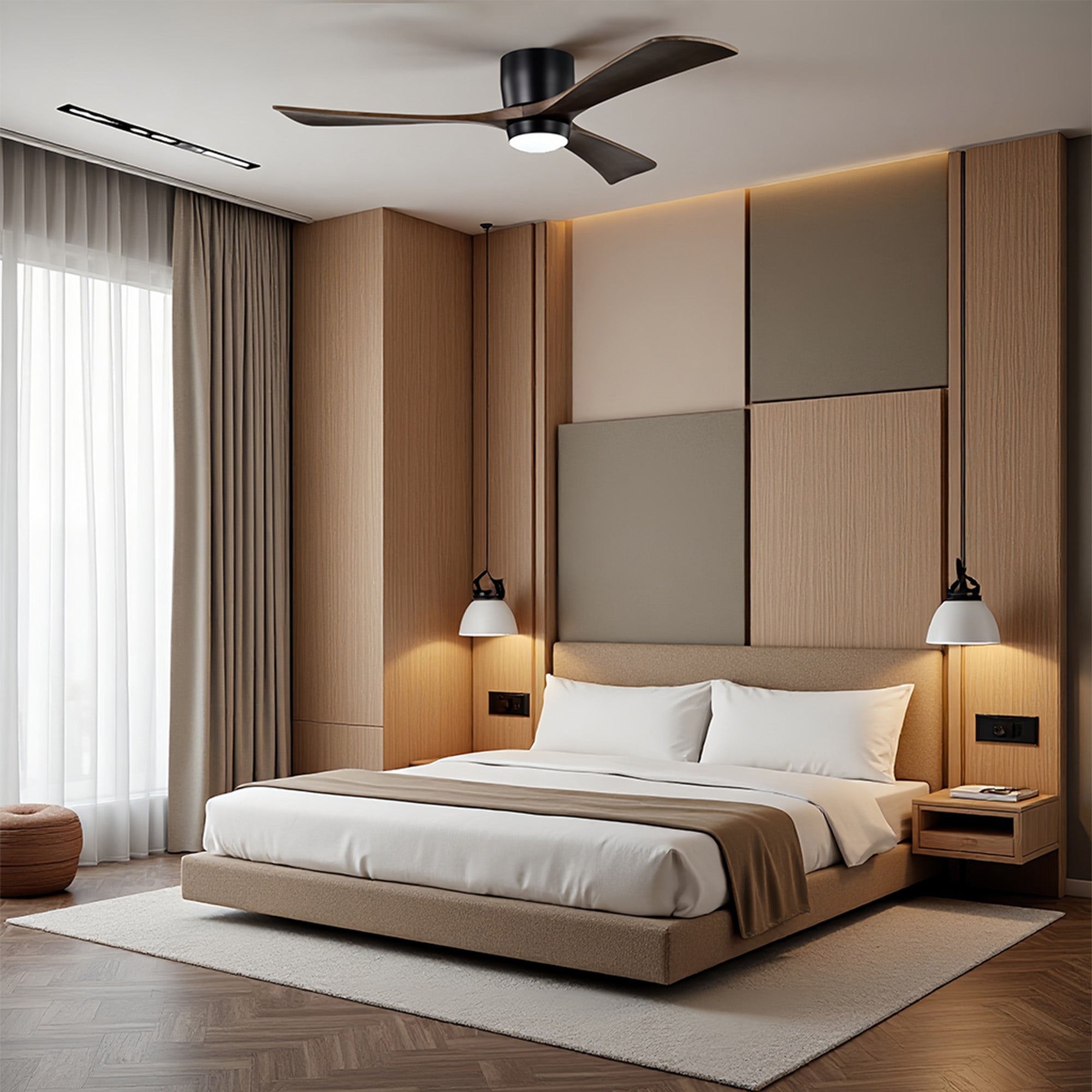 SerenityVista | 52" | Natural Wood