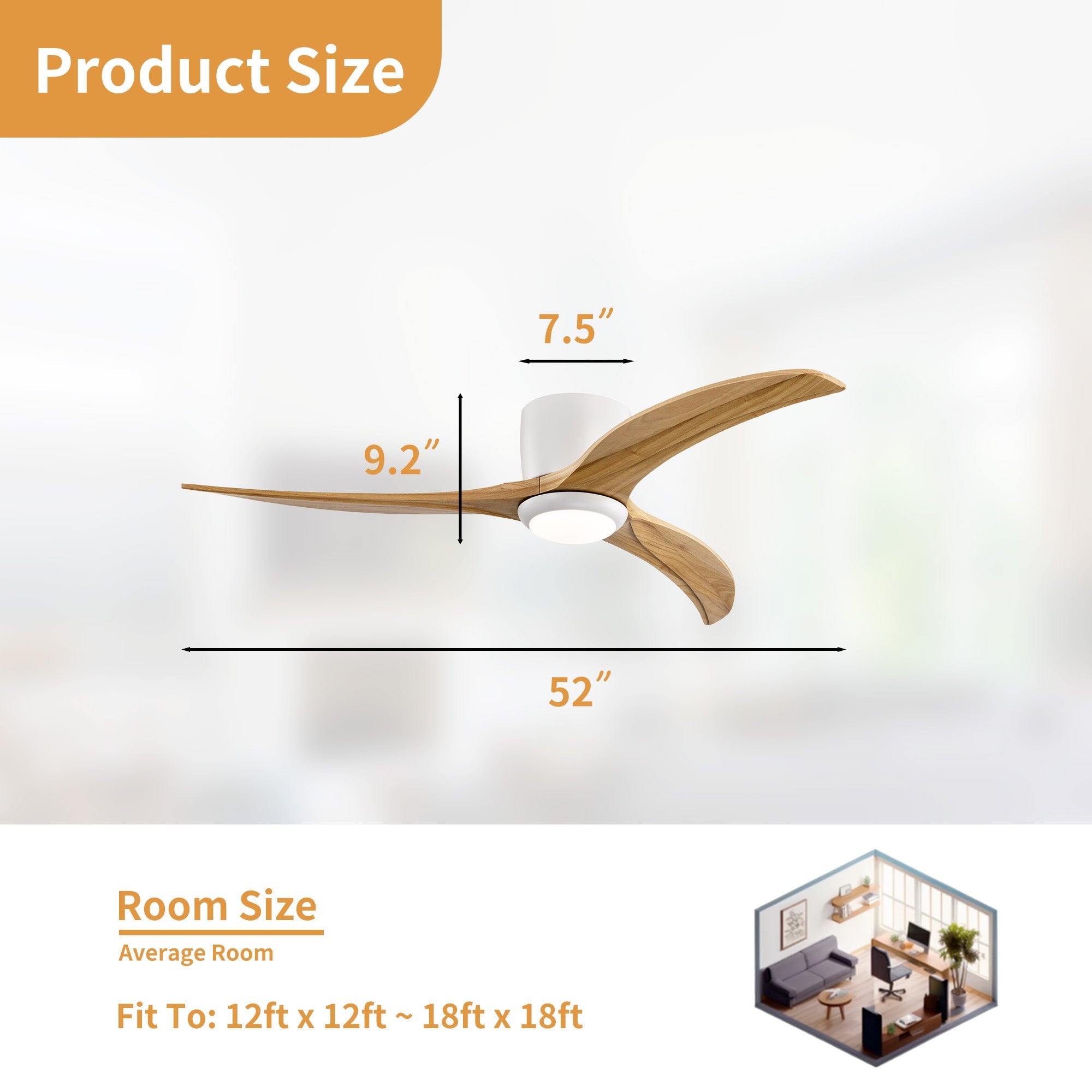 FlushPro | 52" | White Oak