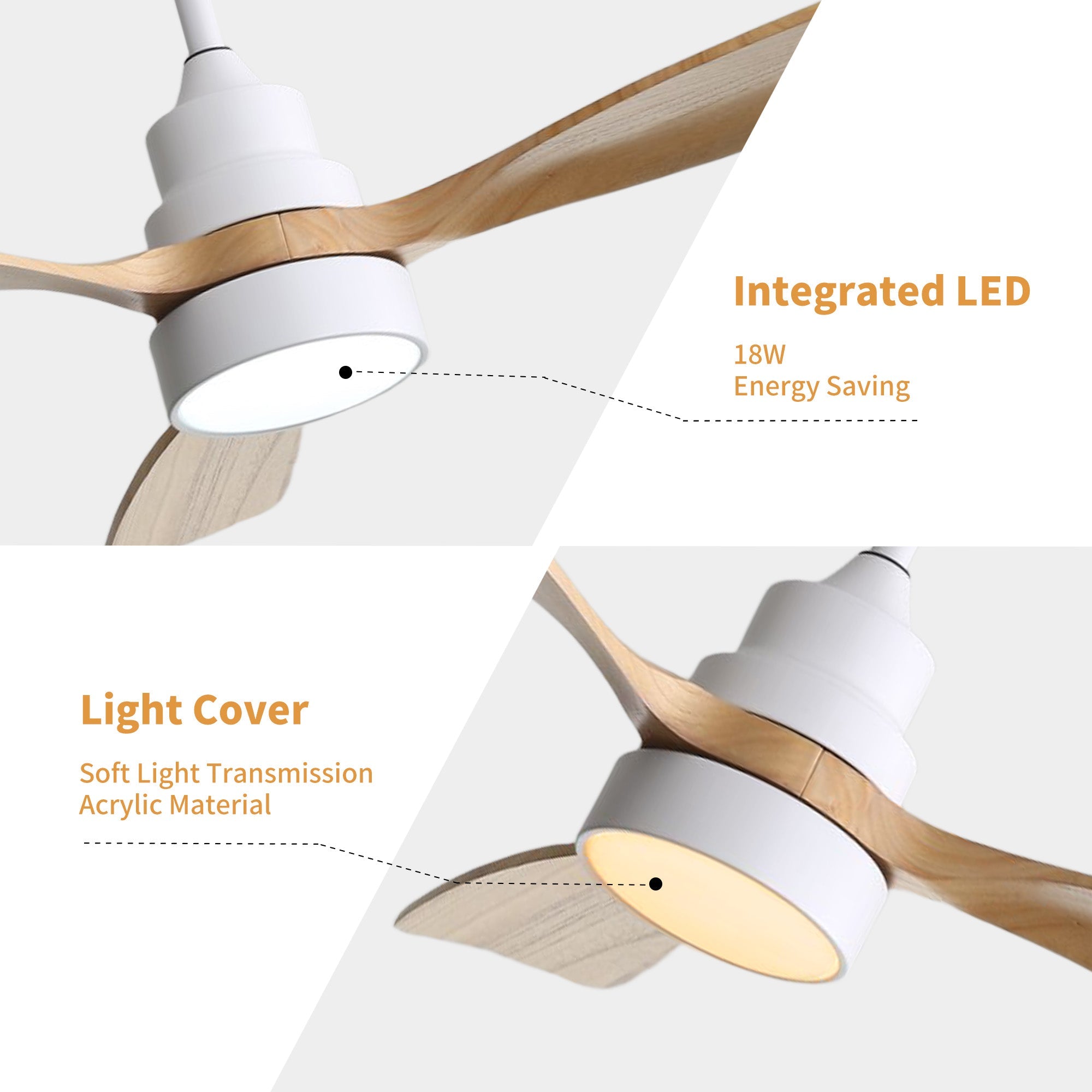 CozyAir Smart | 52" | White Oak