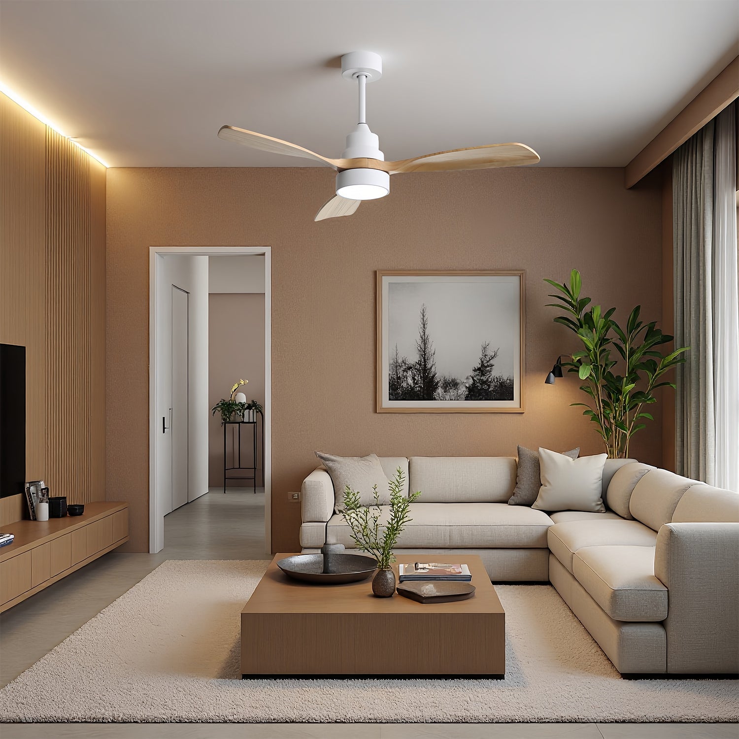 CozyAir Smart | 52" | White Oak