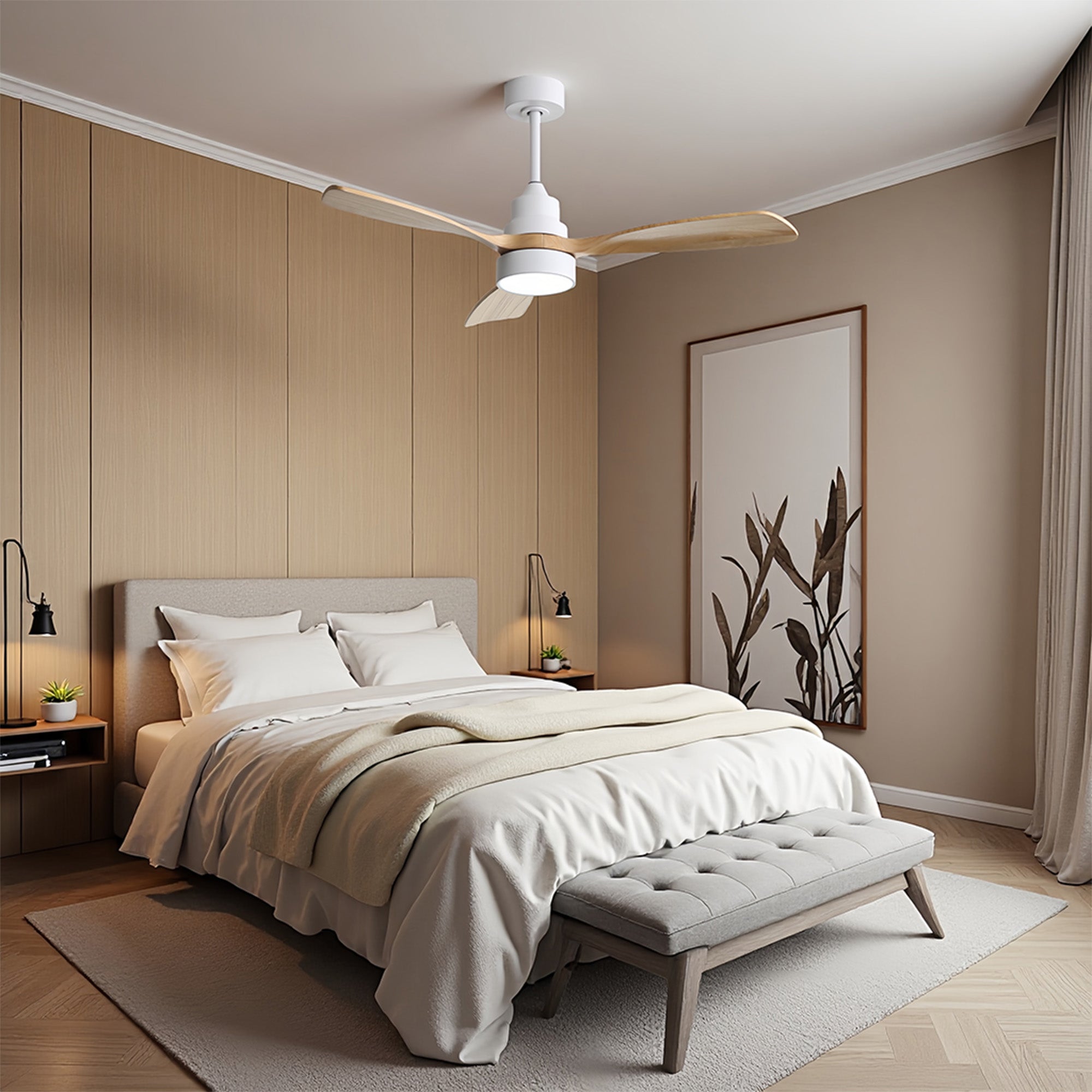 CozyAir Smart | 52" | White Oak