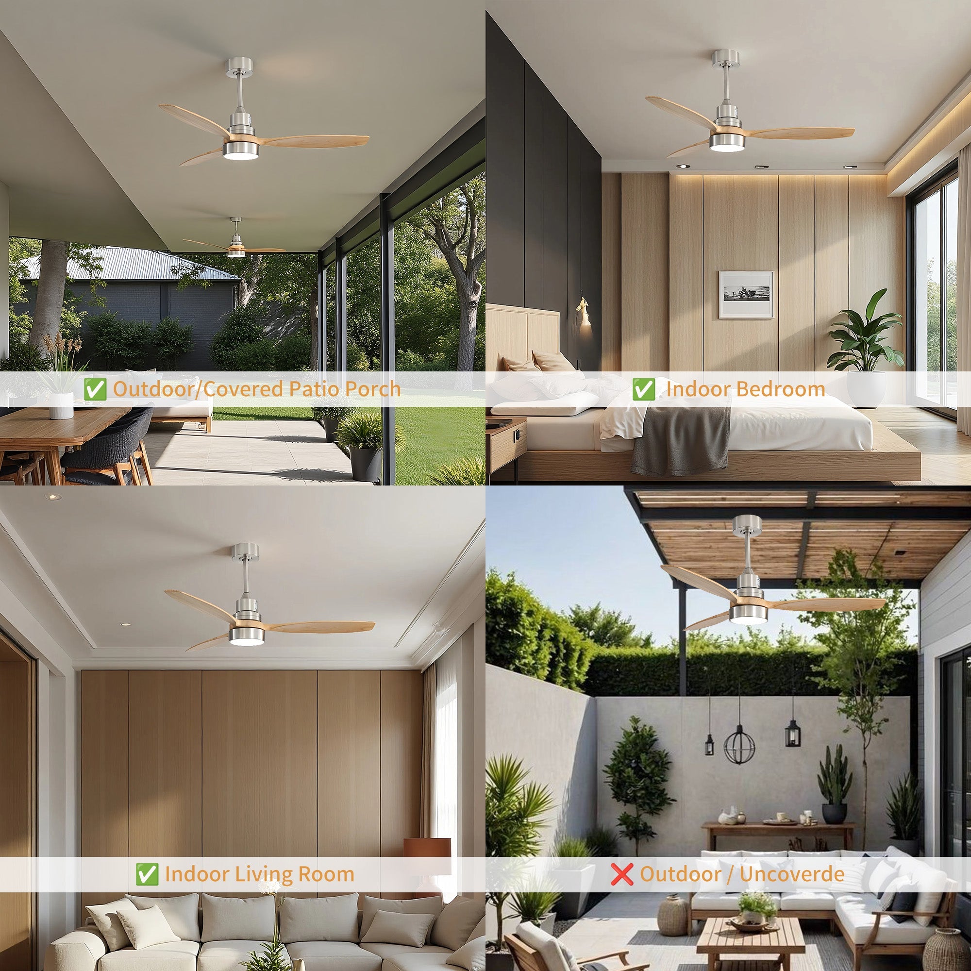 CozyAir | 52" | Brushed Nickel Oak