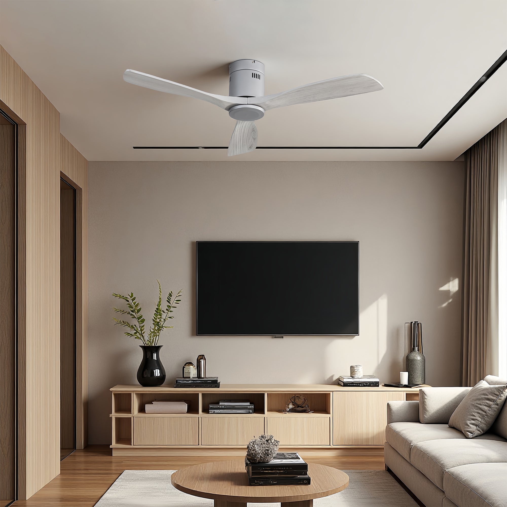 TurboFlow | 52" | Natural Wood