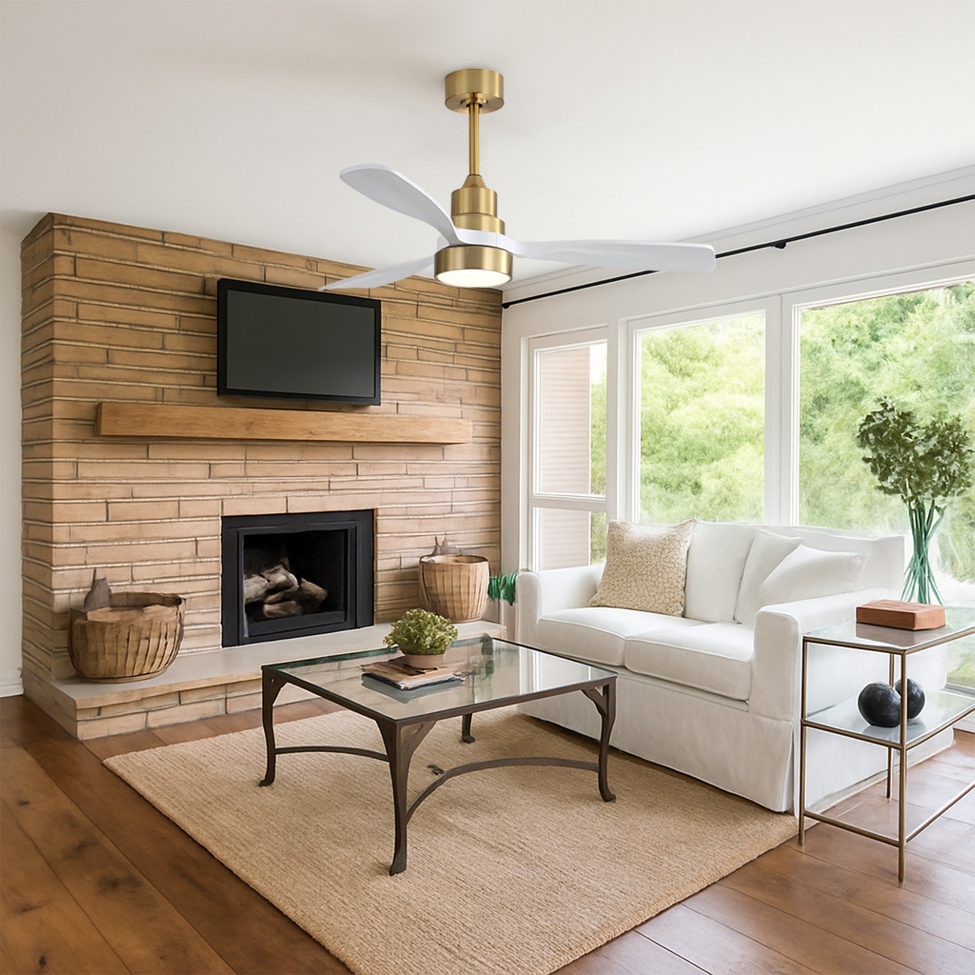 CozyAir Smart | 48" | Gold White Oak