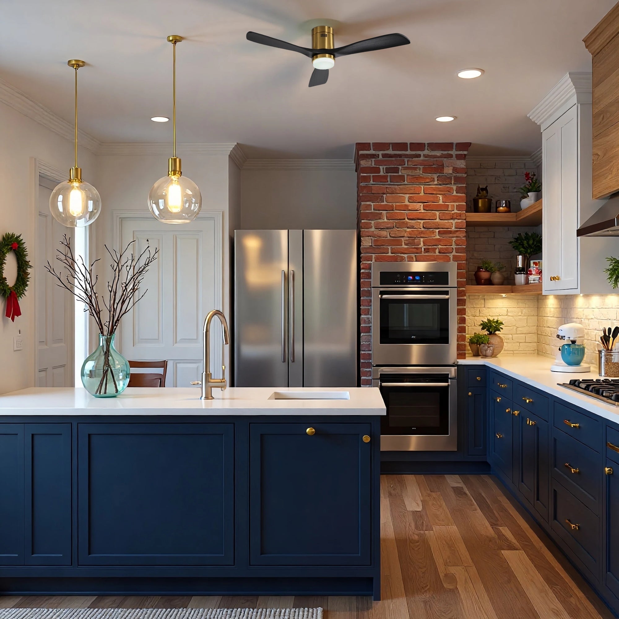 SerenityShine | 52" | Gold Wood