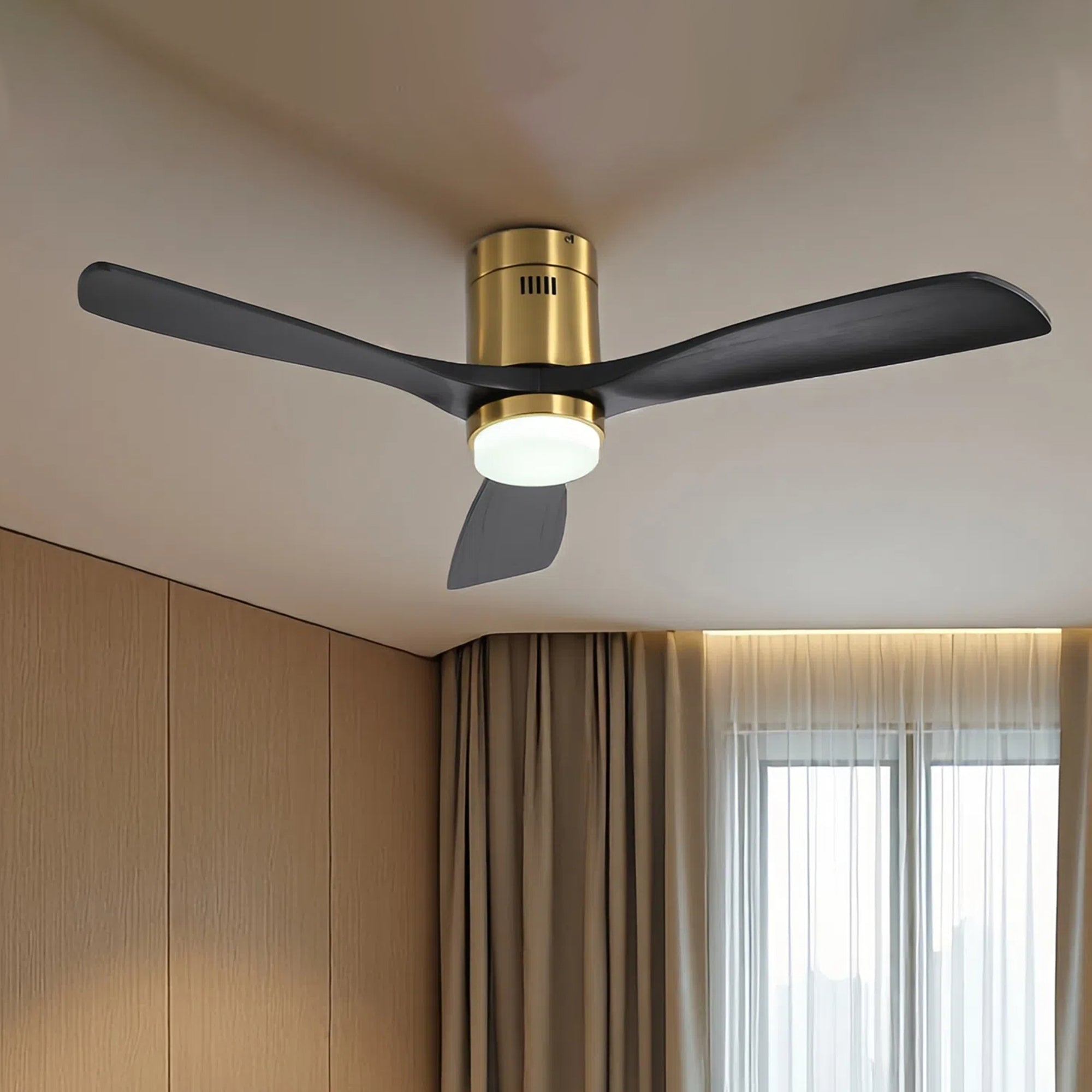 SerenityShine | 52" | Gold Wood
