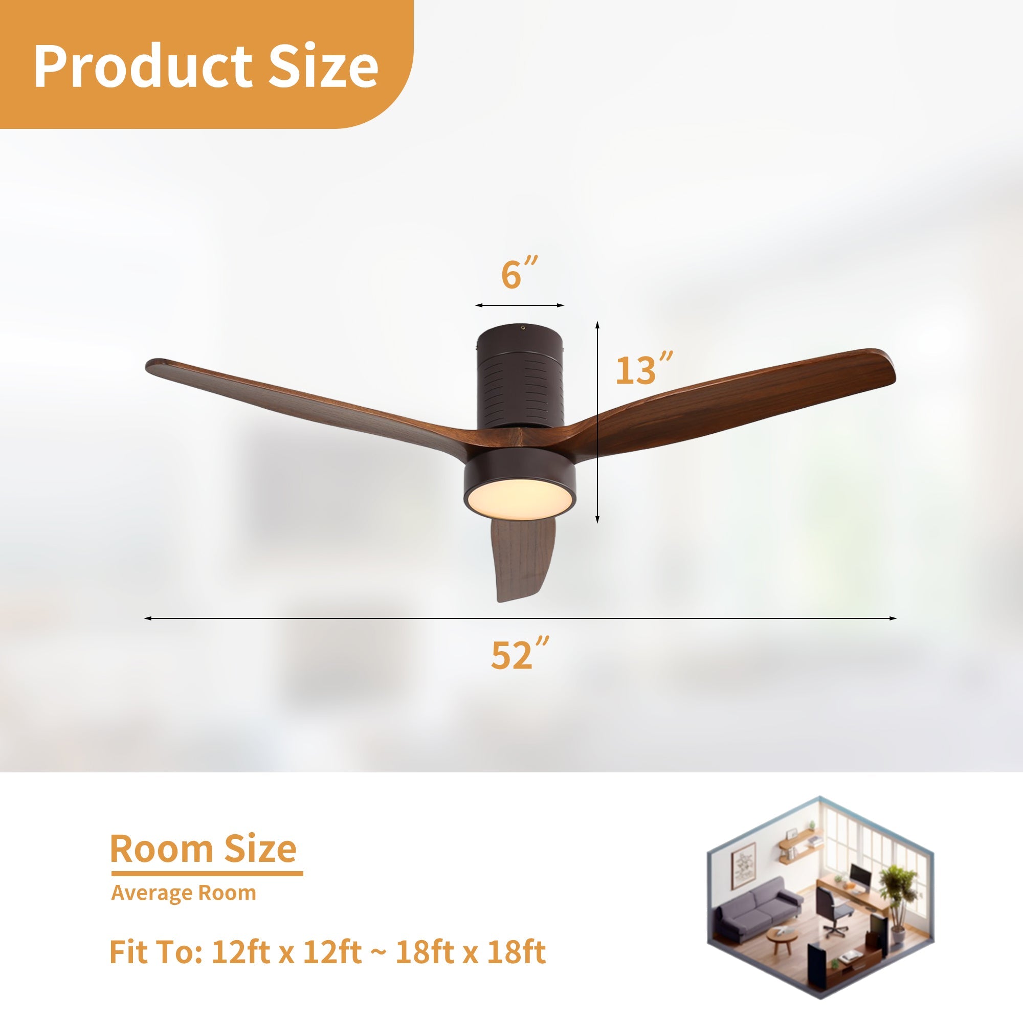 SerenityLeaf | 52" | Walnut