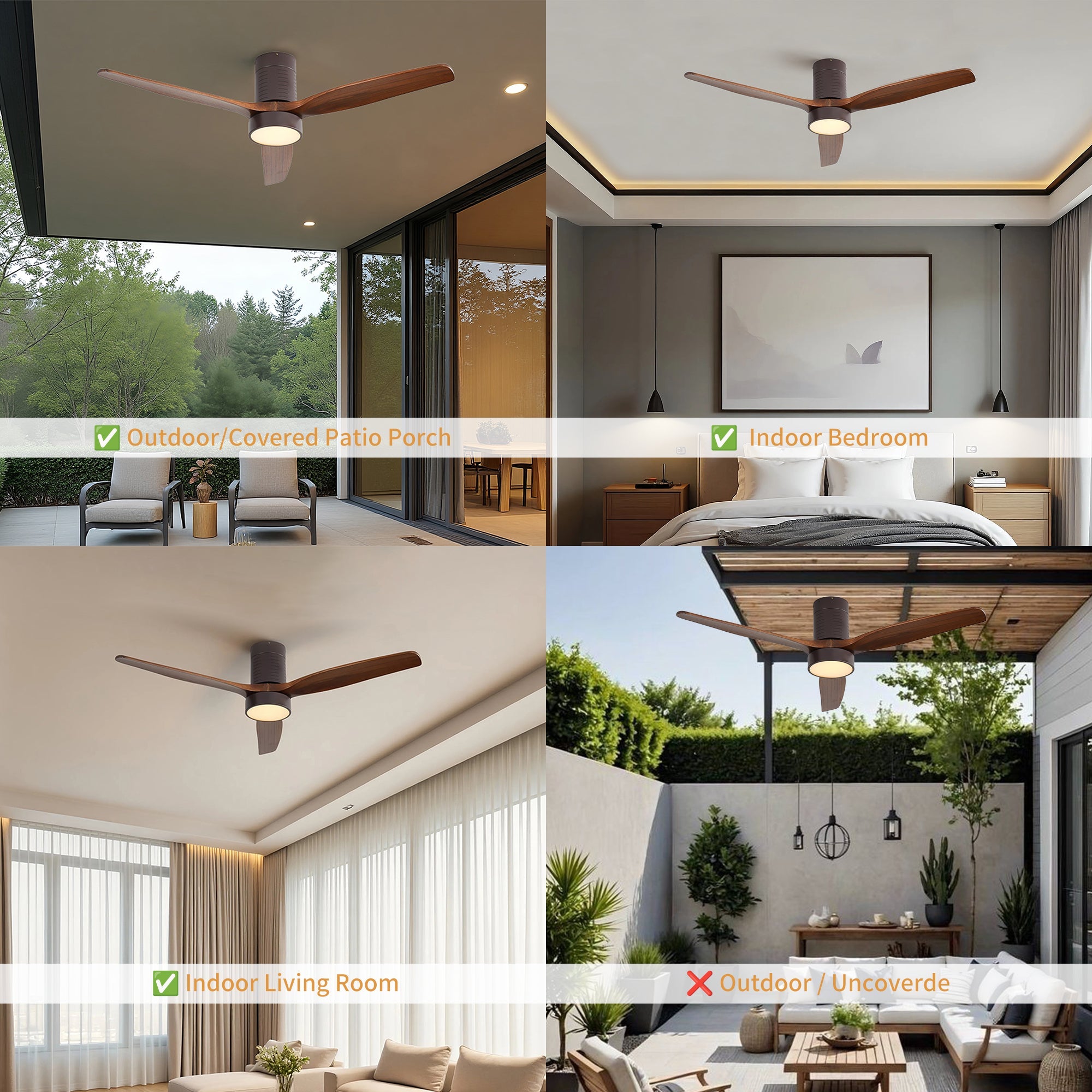 SerenityLeaf | 52" | Walnut