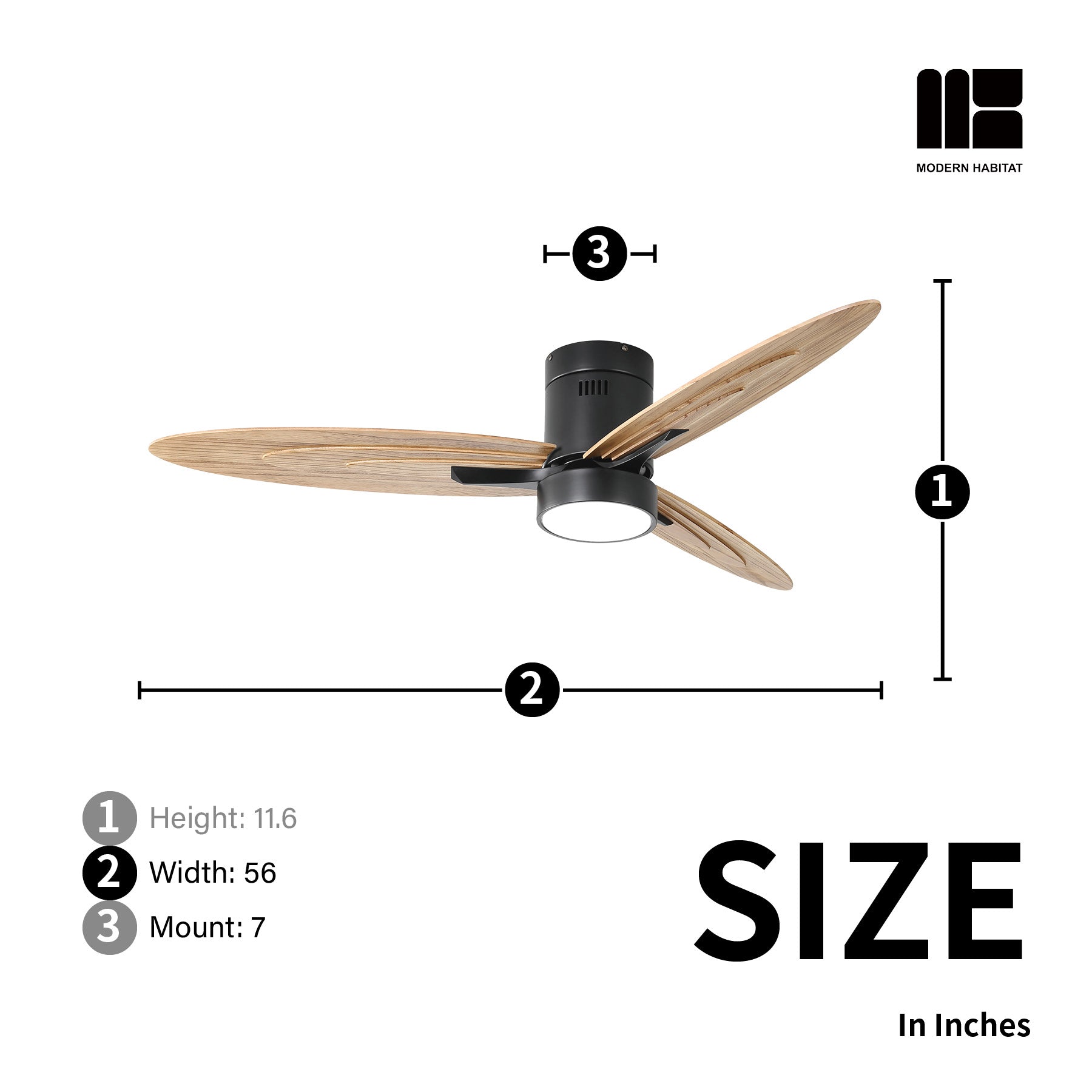SerenityShine | 56" | Matte Black