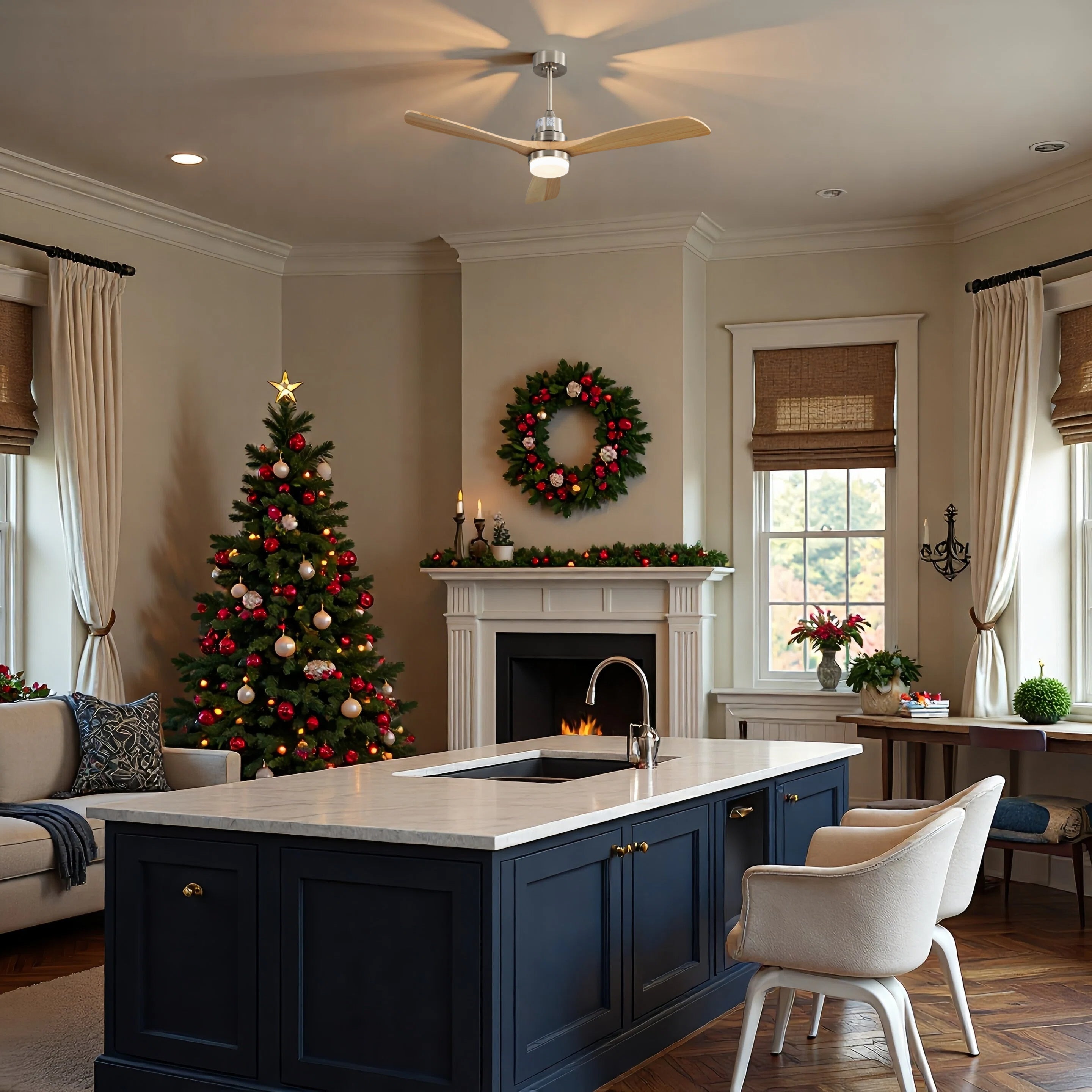 AuraVista Smart | 52" | Brushed Nickel