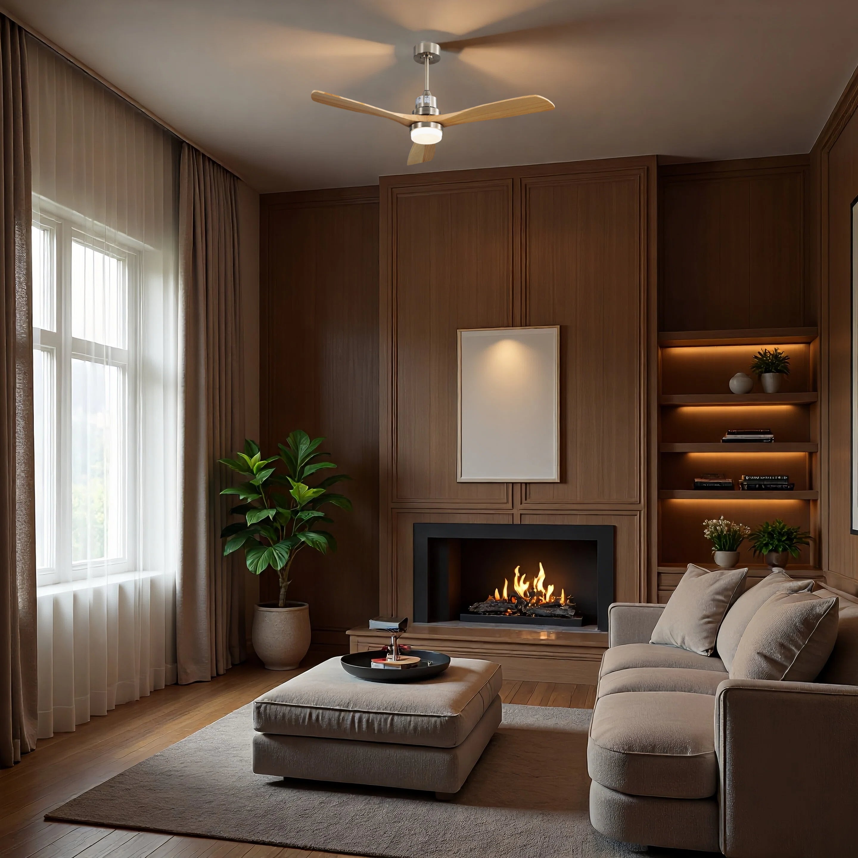 AuraVista Smart | 52" | Brushed Nickel