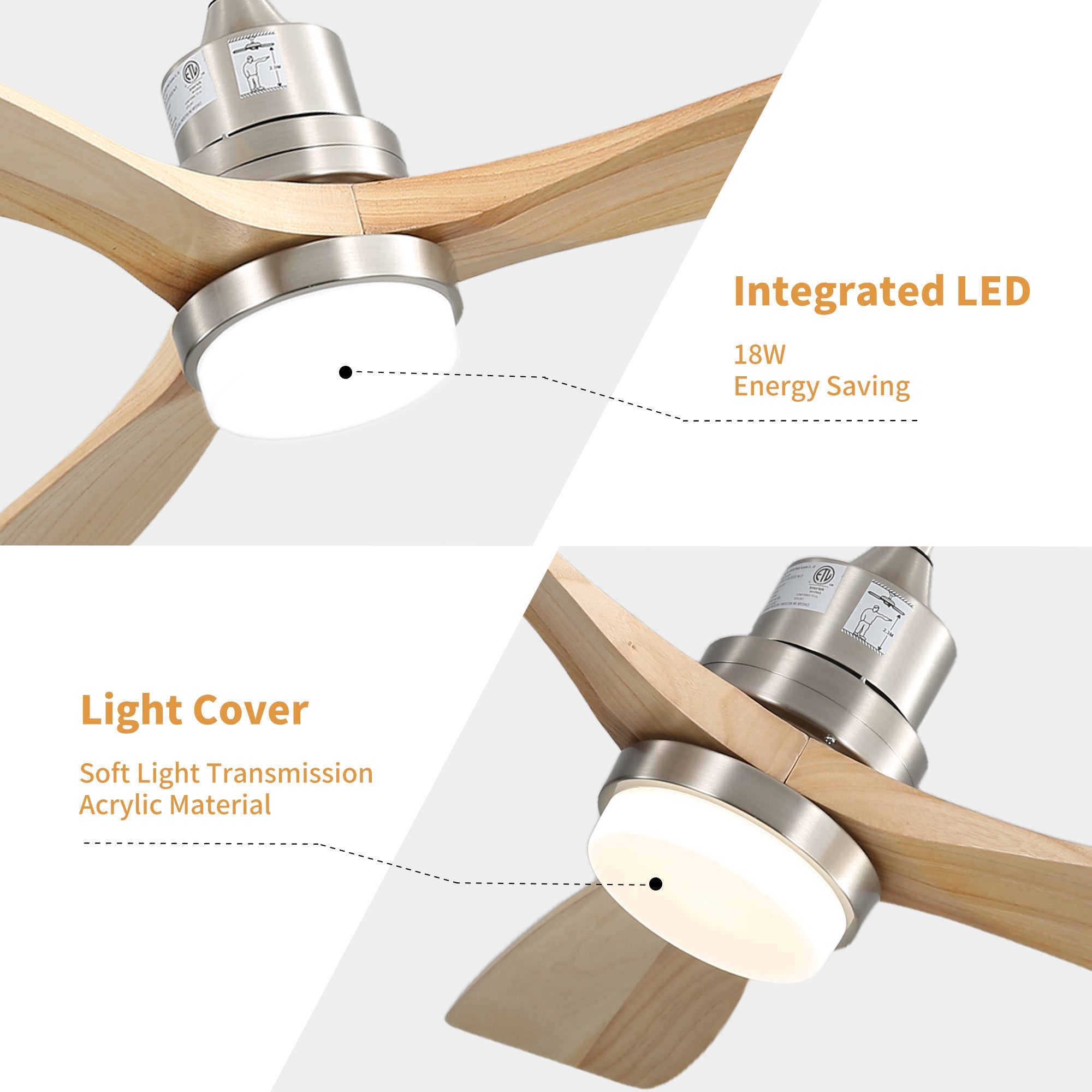 AuraVista Smart | 52" | Brushed Nickel