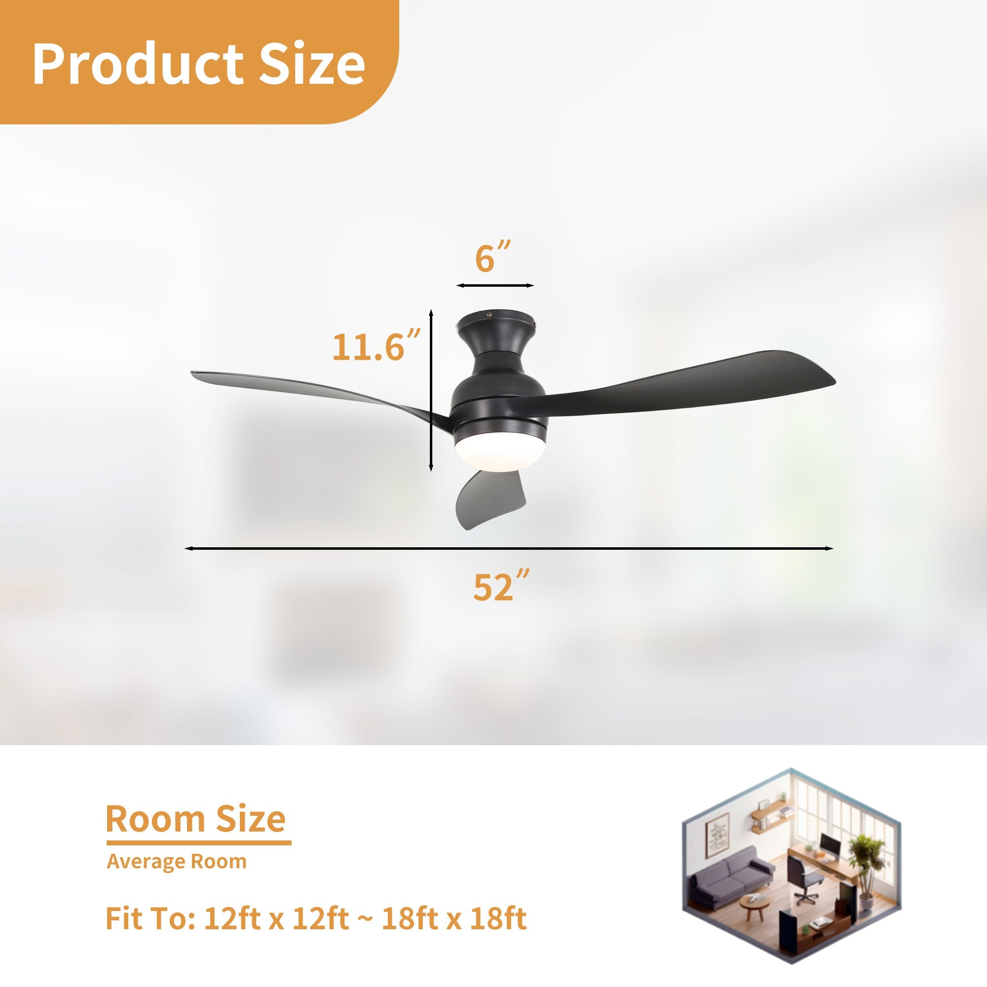 FlushPro | 52" | Matte Black