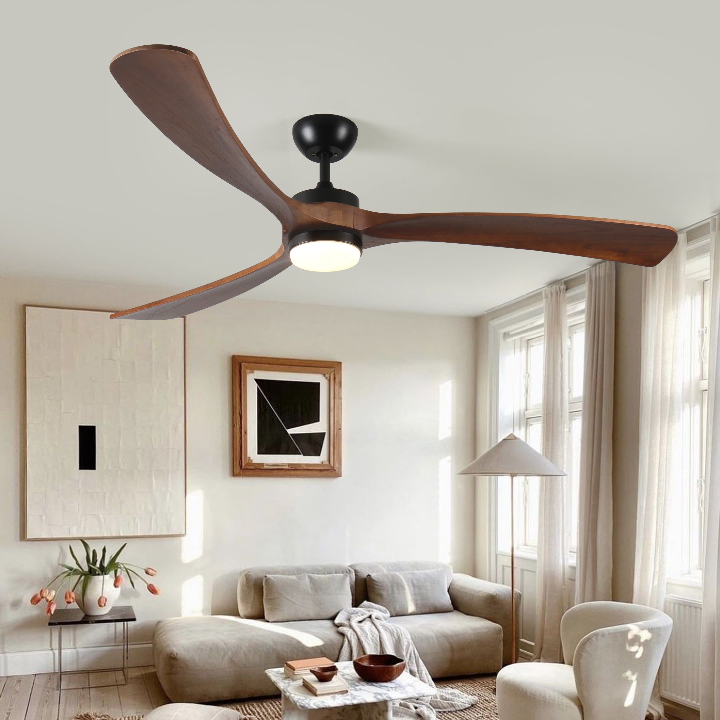 TriBlades | 72" | Natural Wood