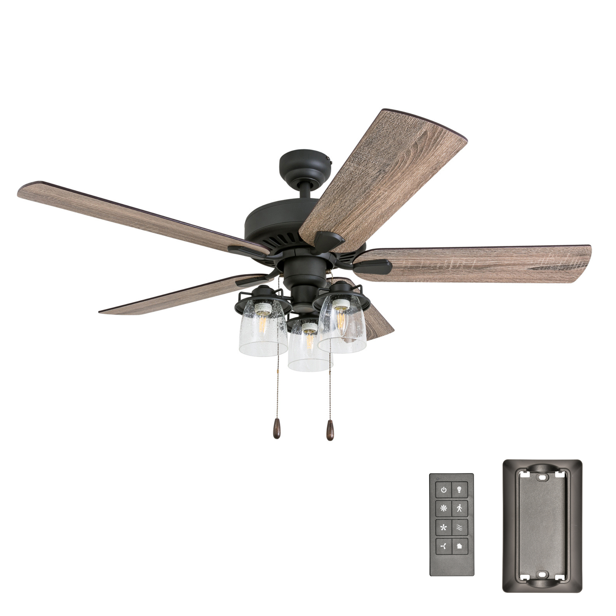 Bronze Ceiling Fan & Remote – 52 Inch