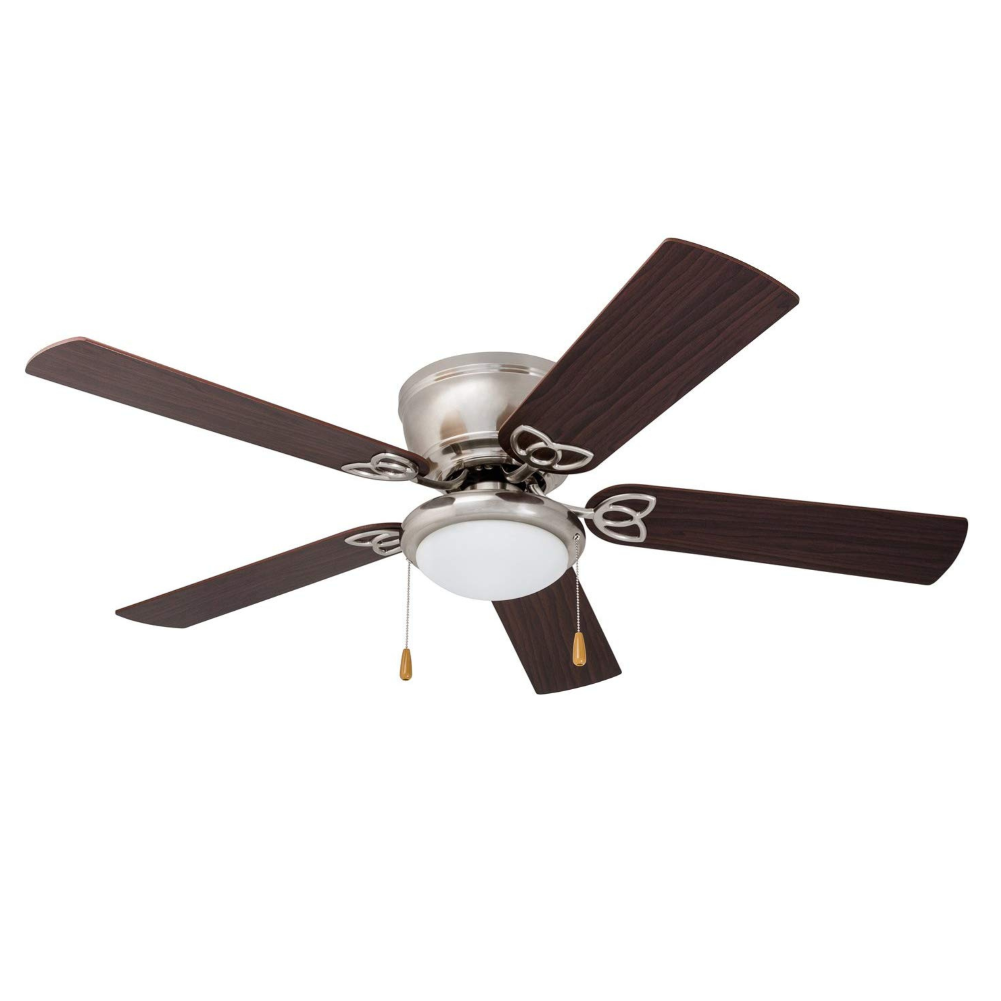 Brushed Nickel Ceiling Fan – 52 Inch