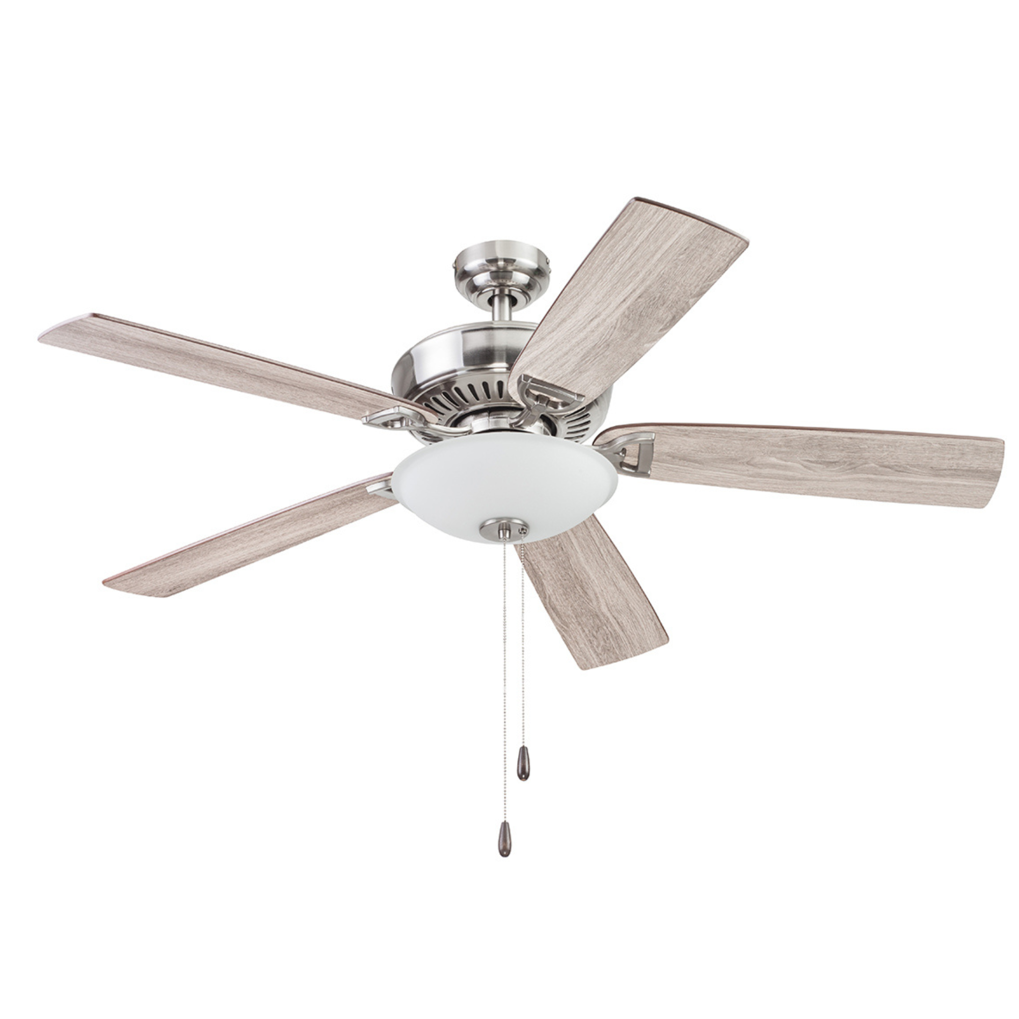 Brushed Nickel Ceiling Fan – 52 Inch
