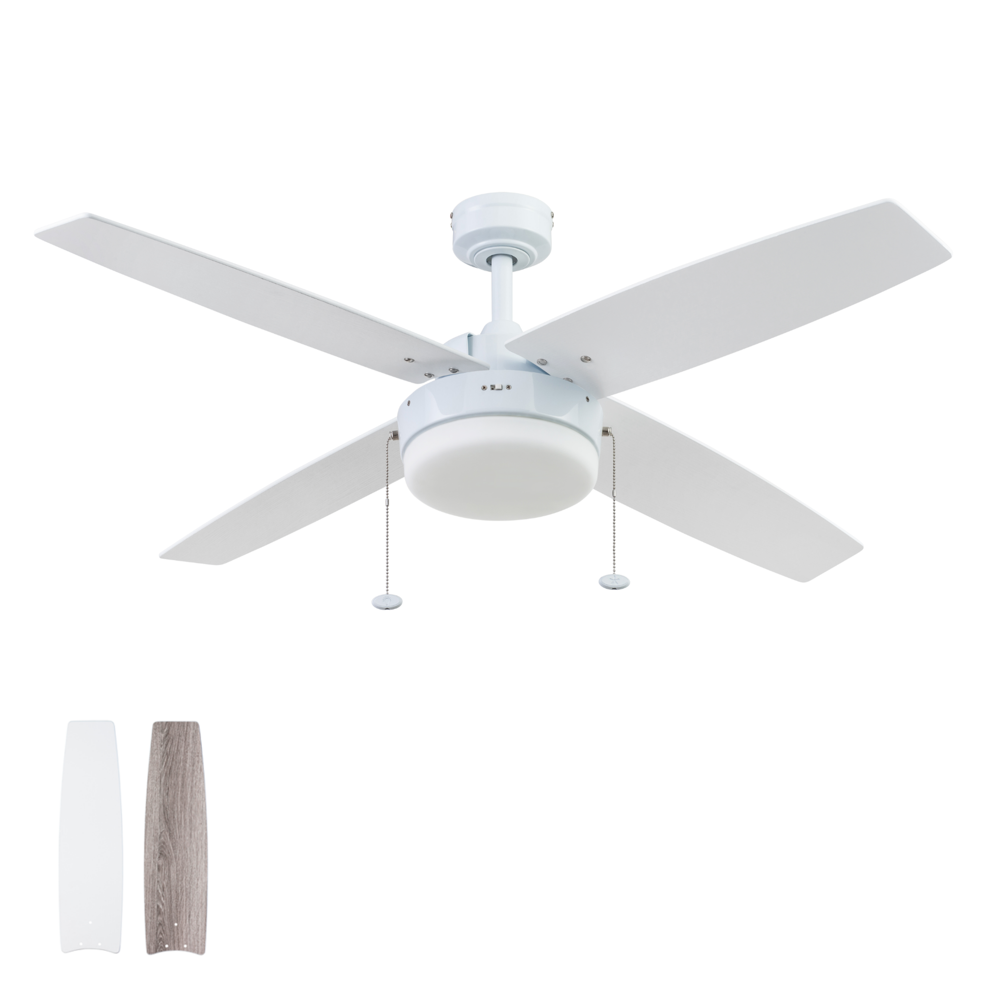 White Ceiling Fan – 52 Inch