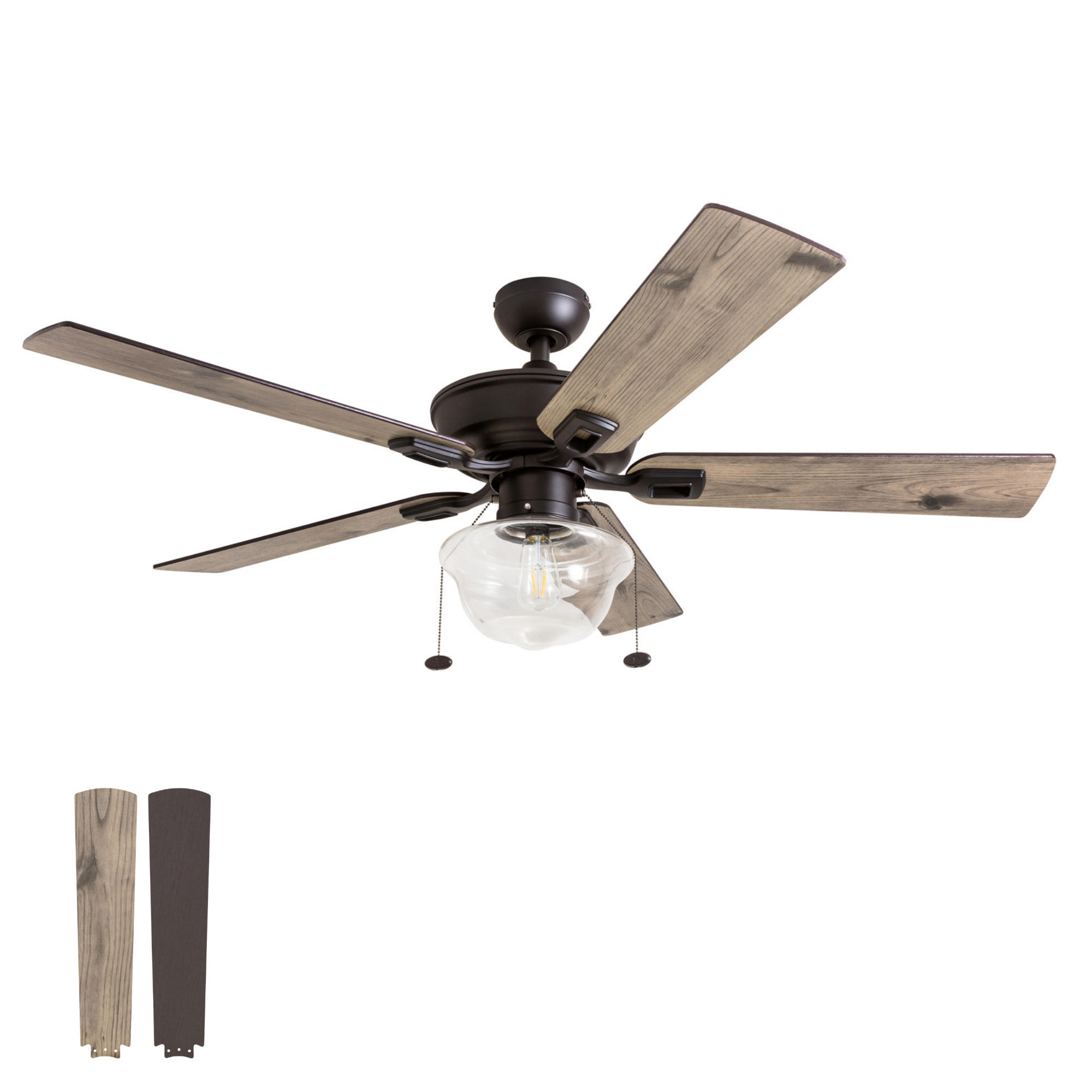 Bronze Indoor/Outdoor Ceiling Fan – 52 Inch