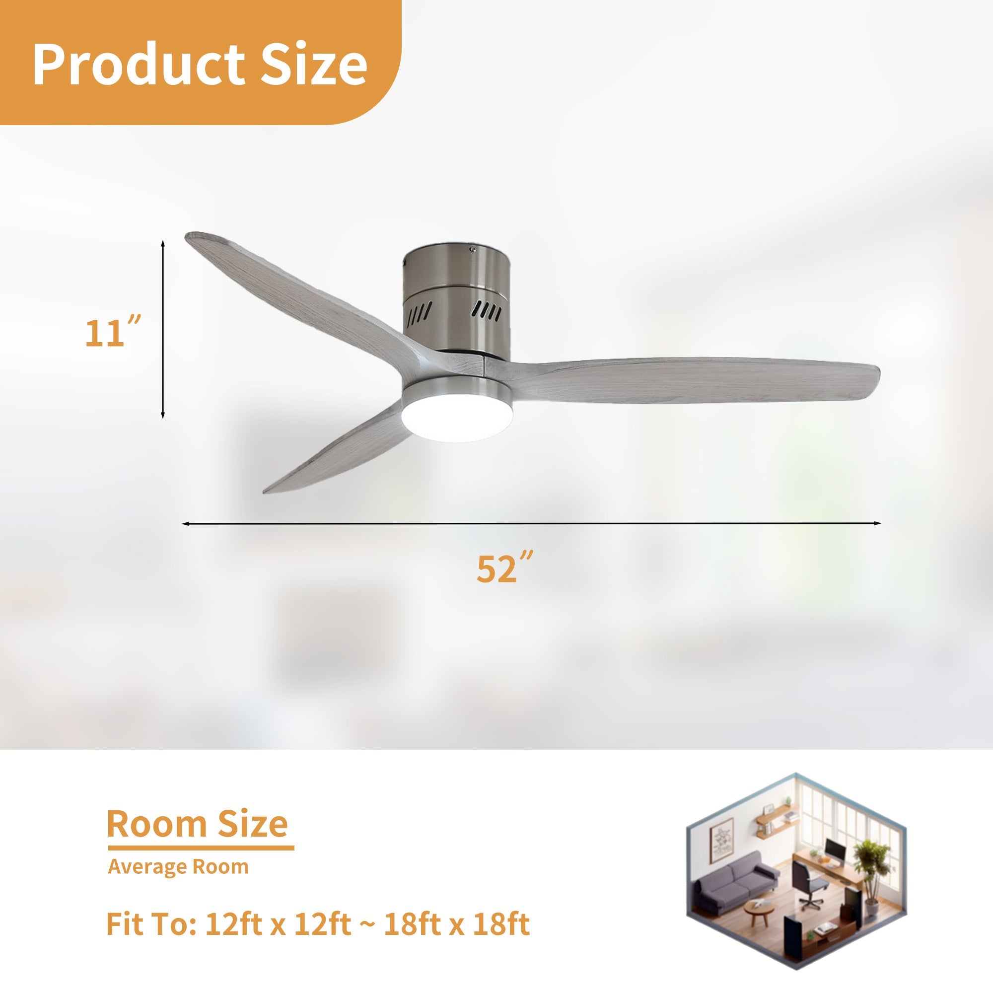 FlushPro | 52" | Brushed Nickel