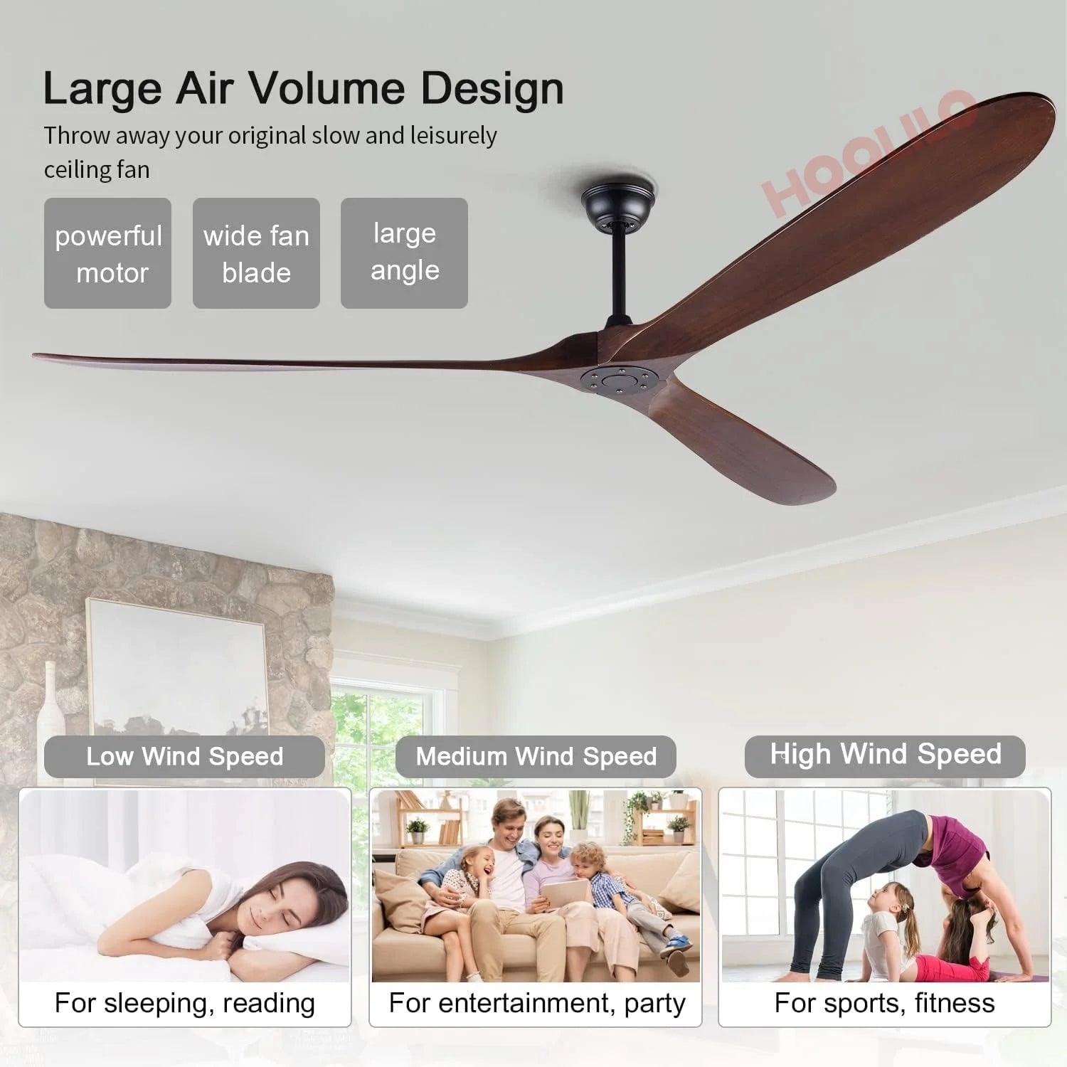 TimberCrest 88" | Signature Wood Ceiling Fan