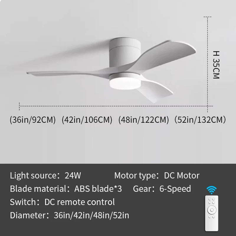 LumaCrest™ Low Profile Ceiling Fan