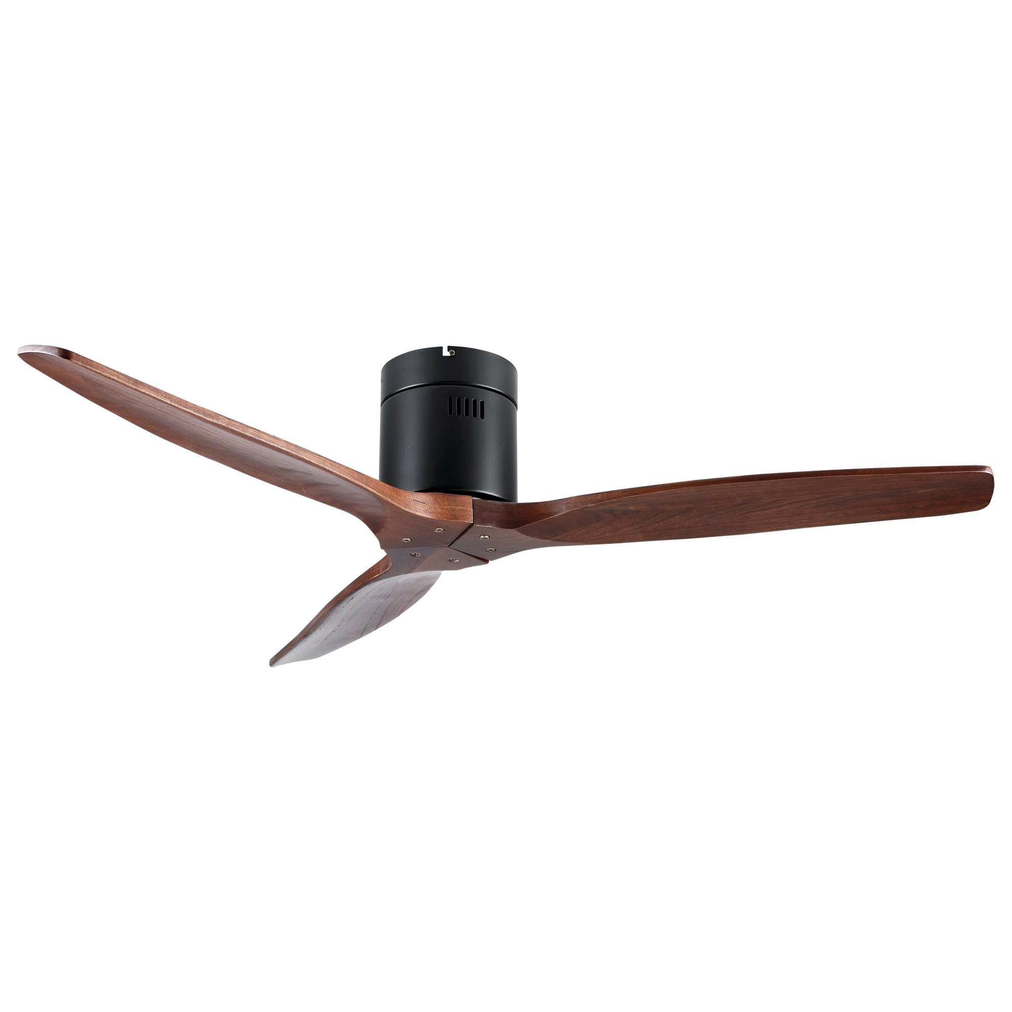 TurboFlow 52" Indoor Ceiling Fan in Walnut Brown — No Light