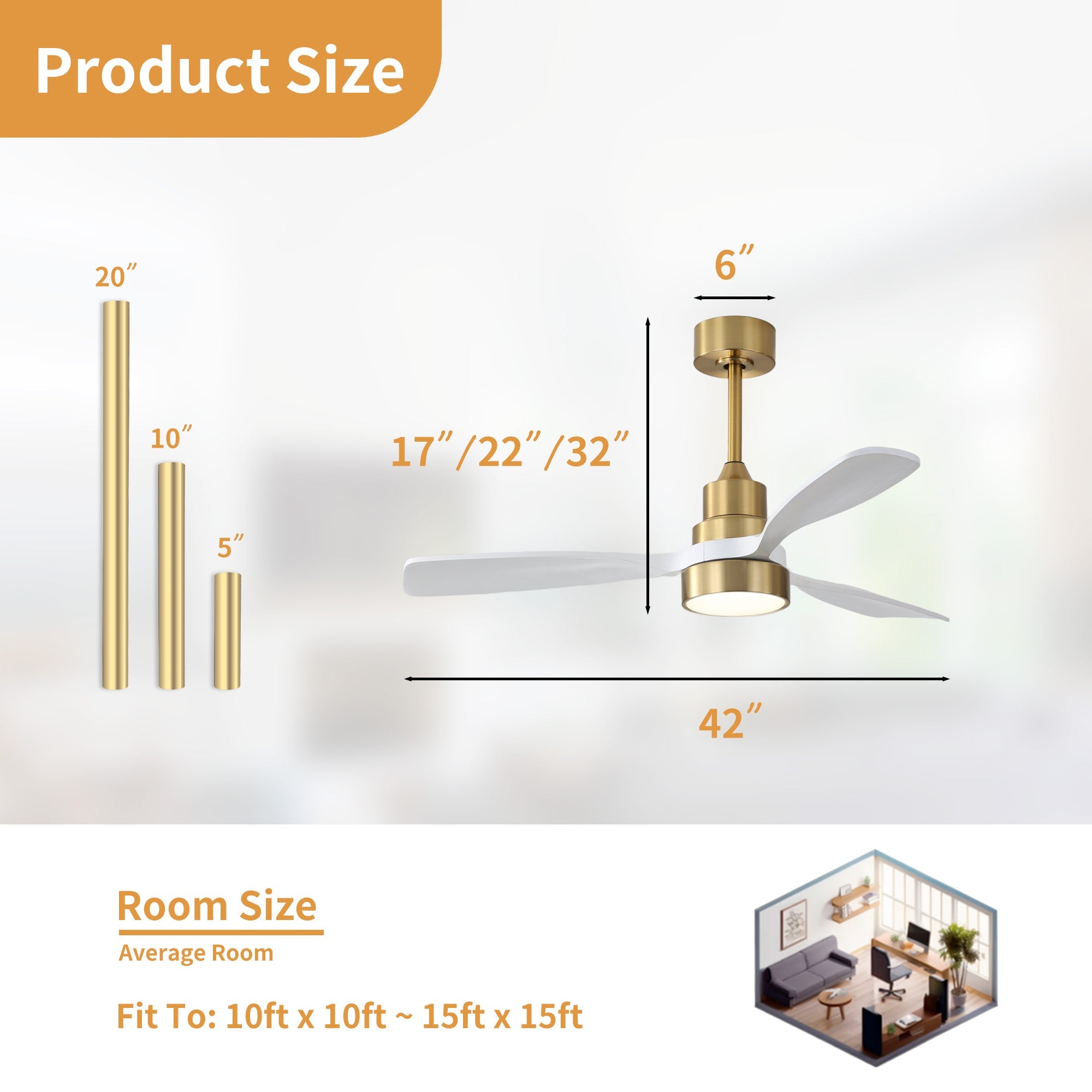 CozyAir Smart | 48" | Gold White Oak