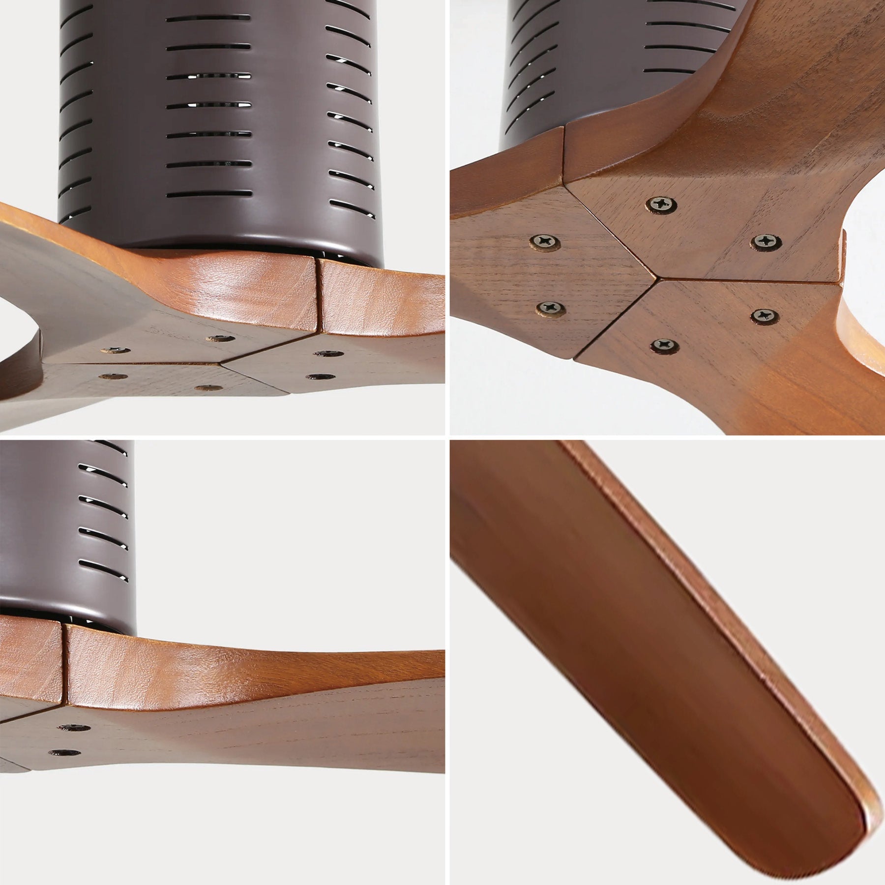 TurboFlow 52" Indoor Ceiling Fan in Walnut Brown — No Light