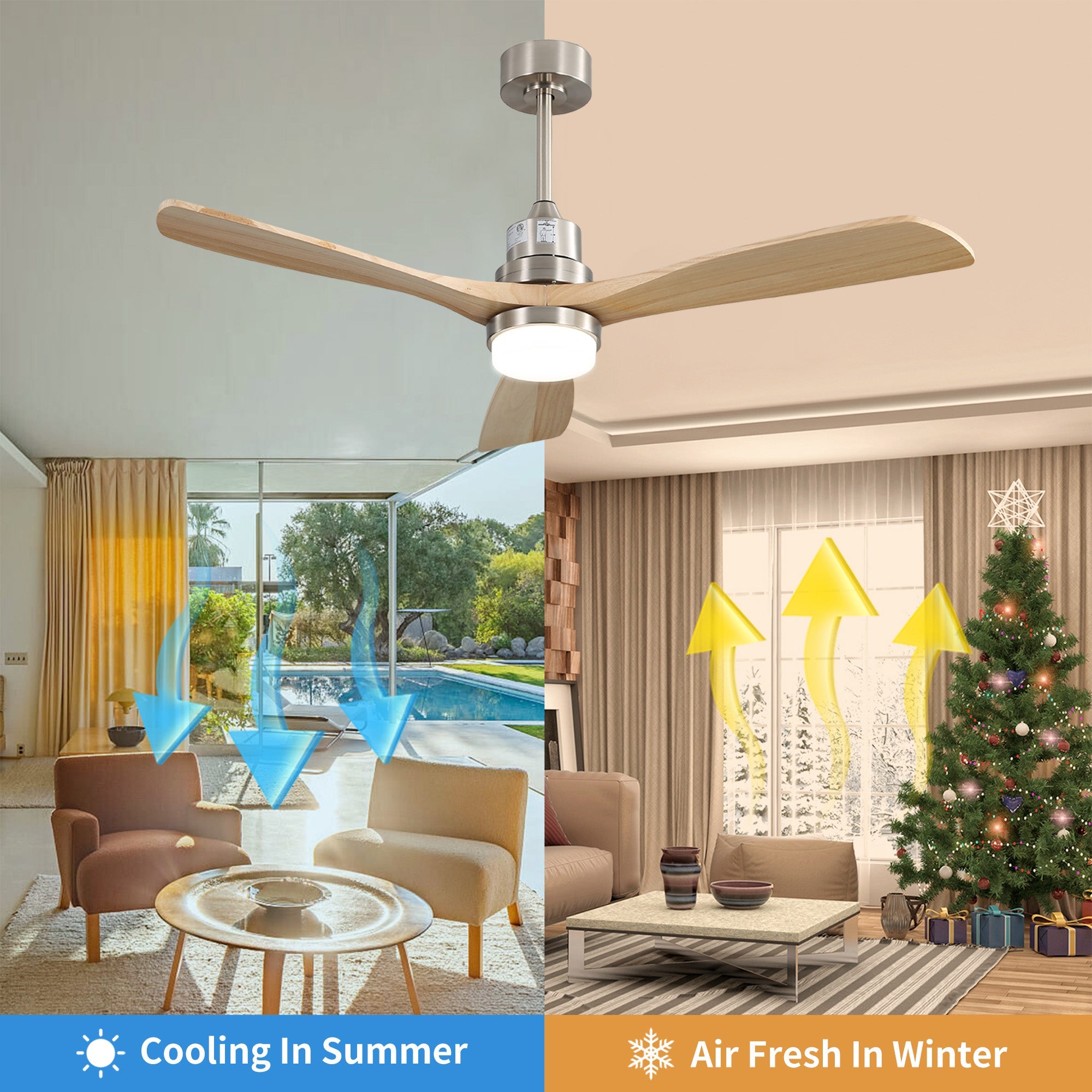 AuraVista Smart | 52" | Brushed Nickel